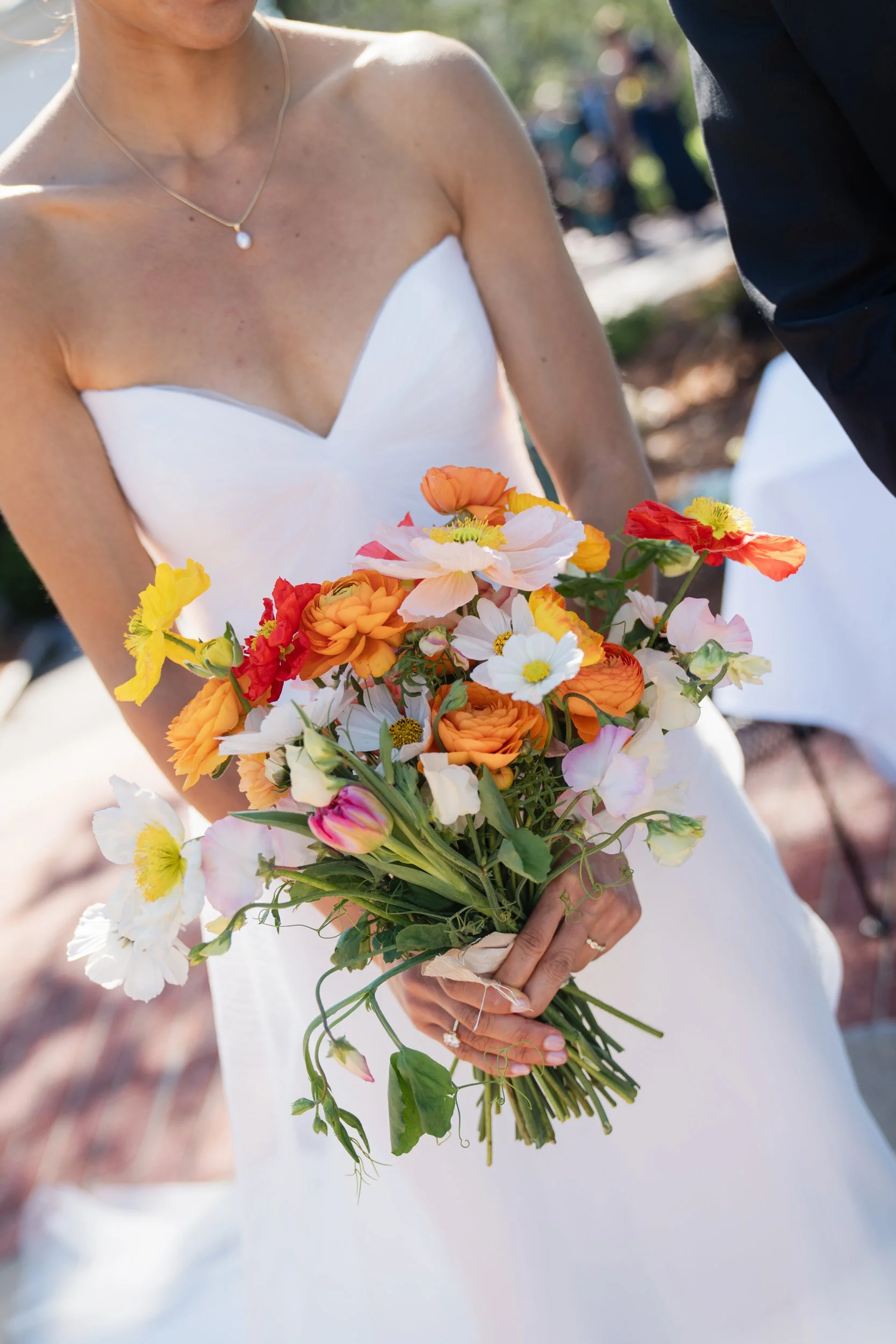 florals and bride