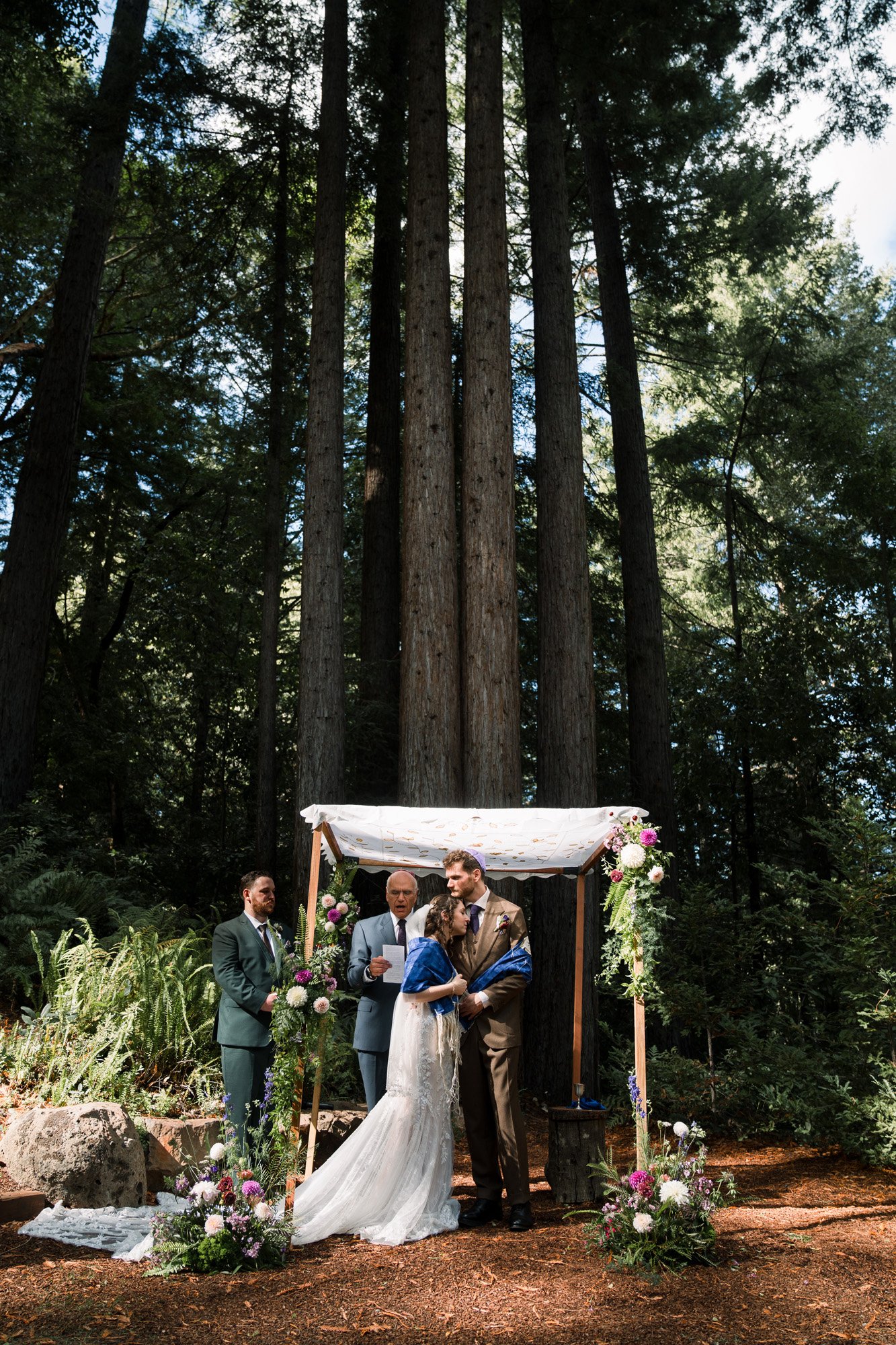 Santa Cruz Mountains redwood wedding photography