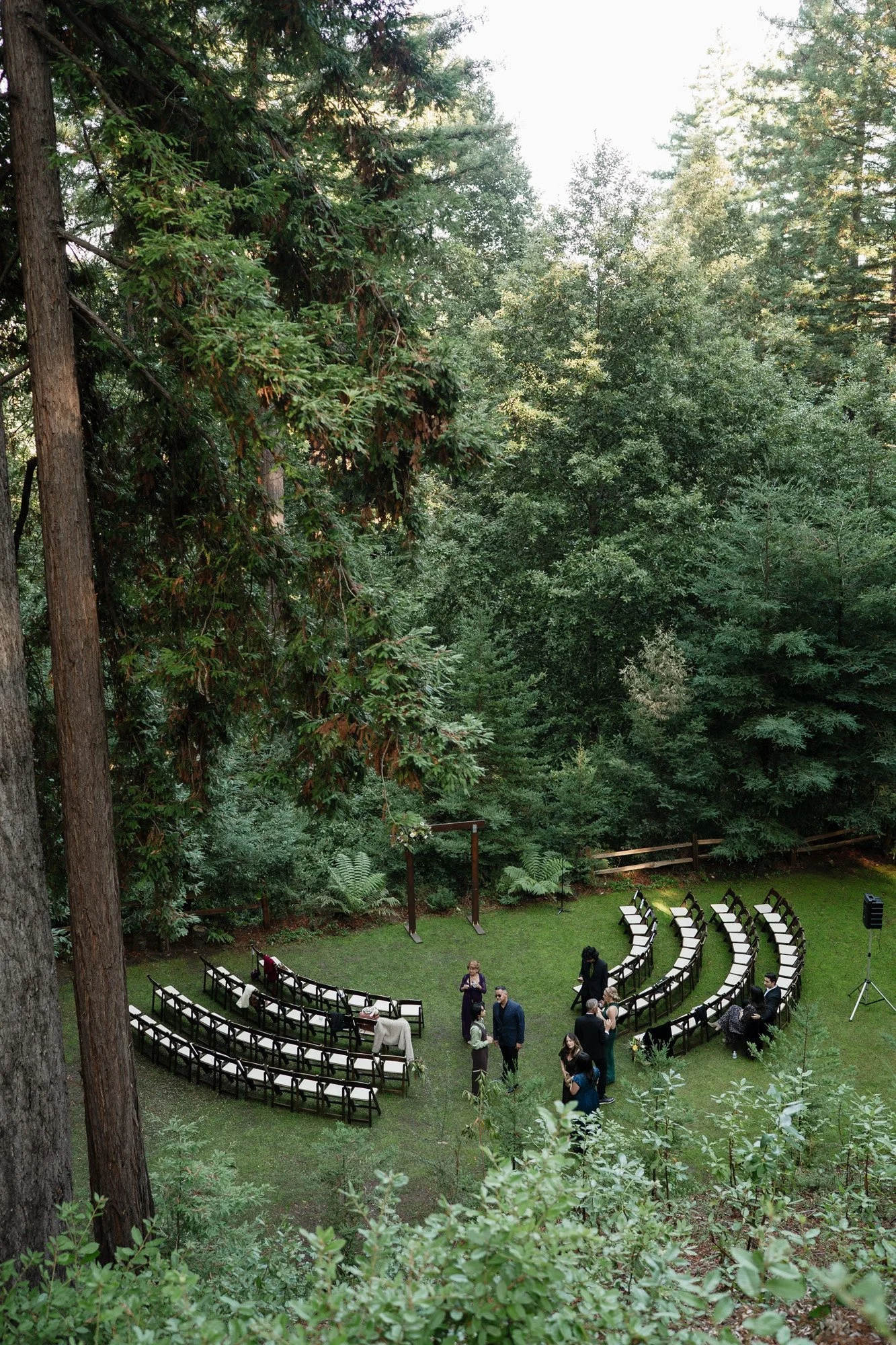 Santa Cruz redwood wedding venue in the mountains