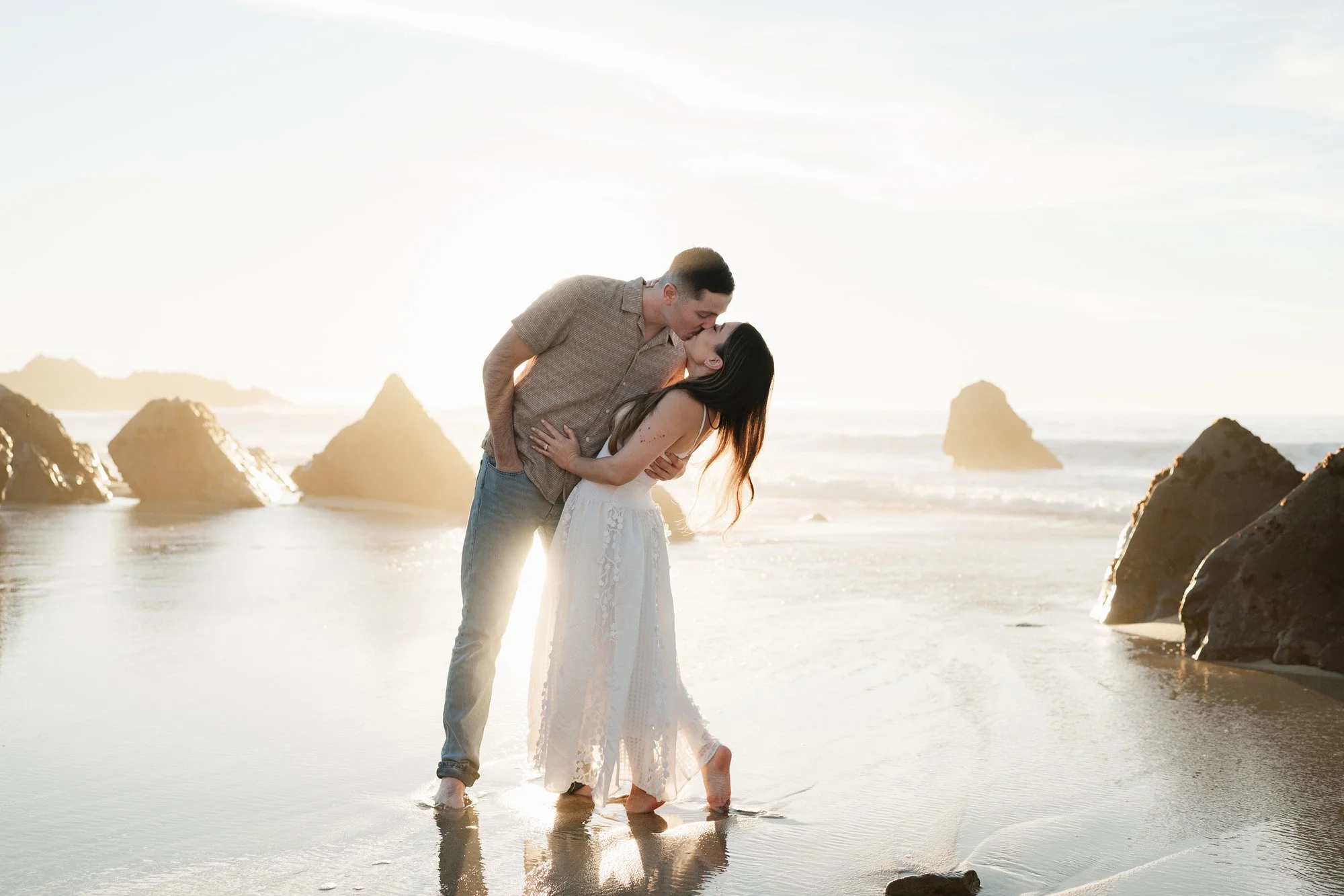 Engagement photographer in Big Sur.