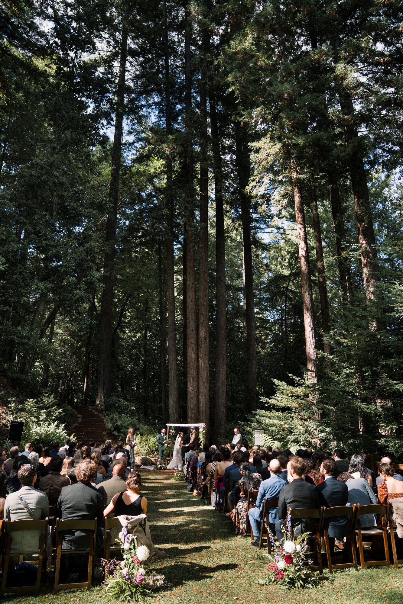 Santa Cruz Mountains redwood wedding photography