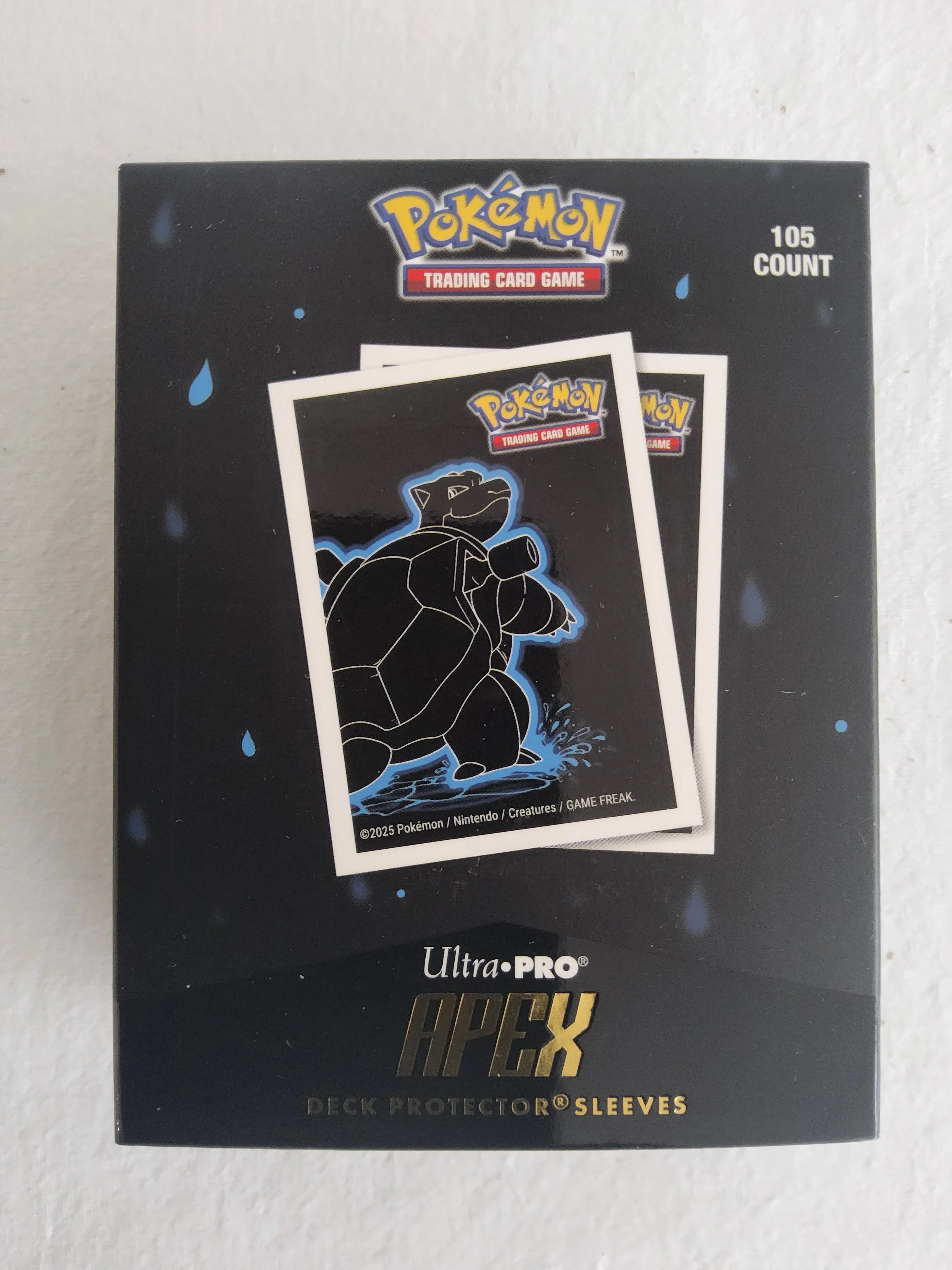 Ultra Pro - 105 protège-cartes standard APEX Pokémon - Neon Kanto : Tortank