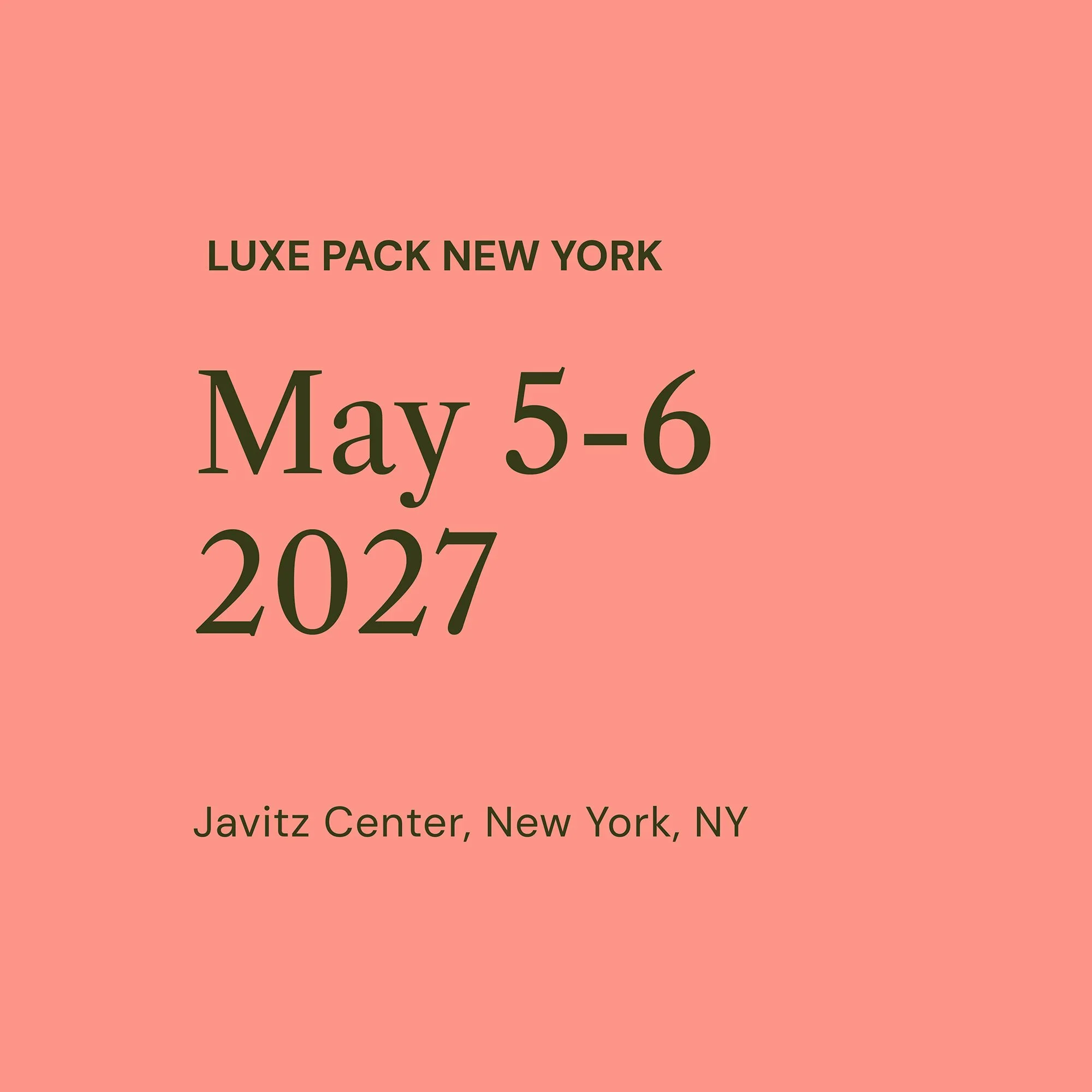 Preserve Brands at Luxe Pack New York, May 5-6, 2027