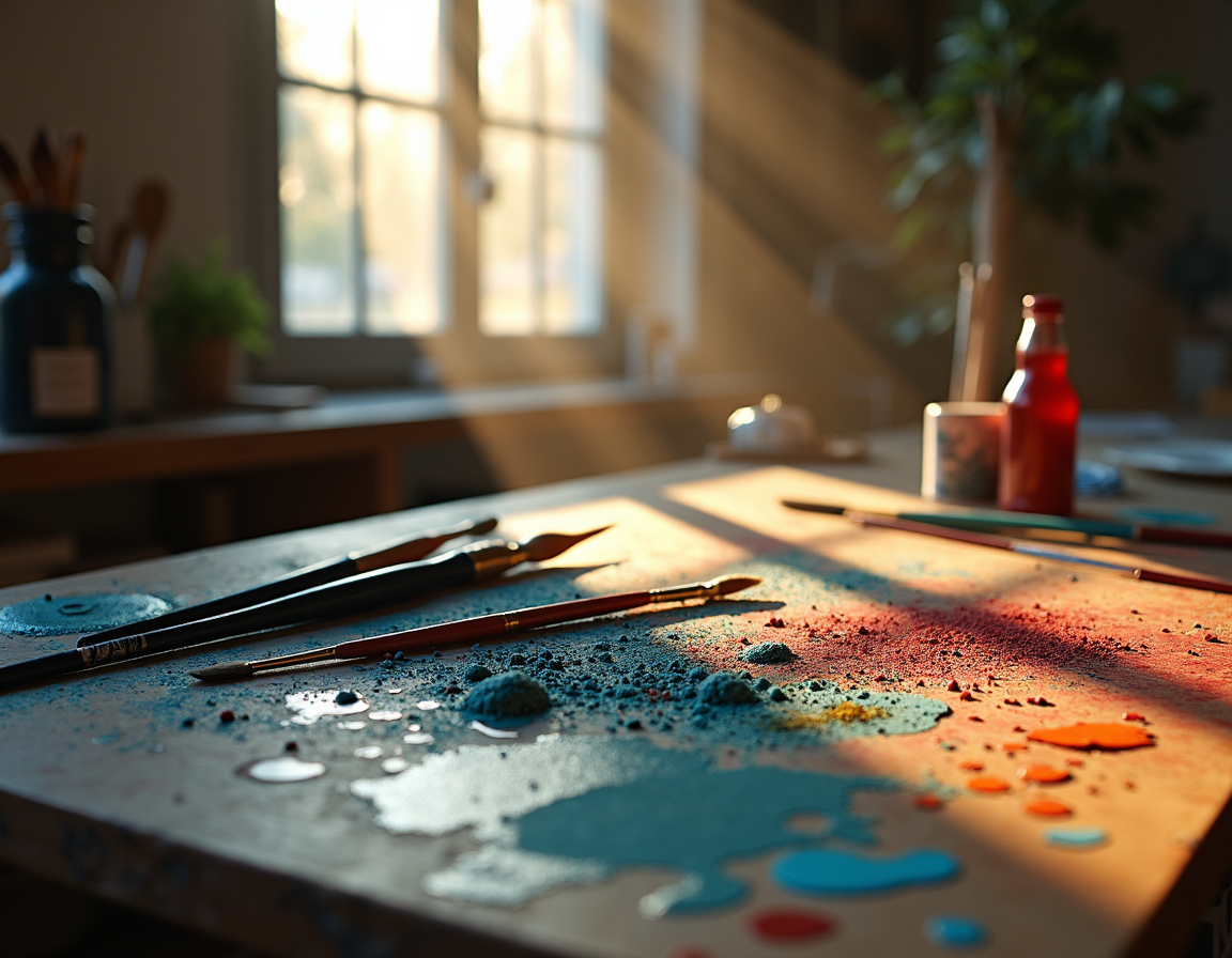 Between silence and pigment