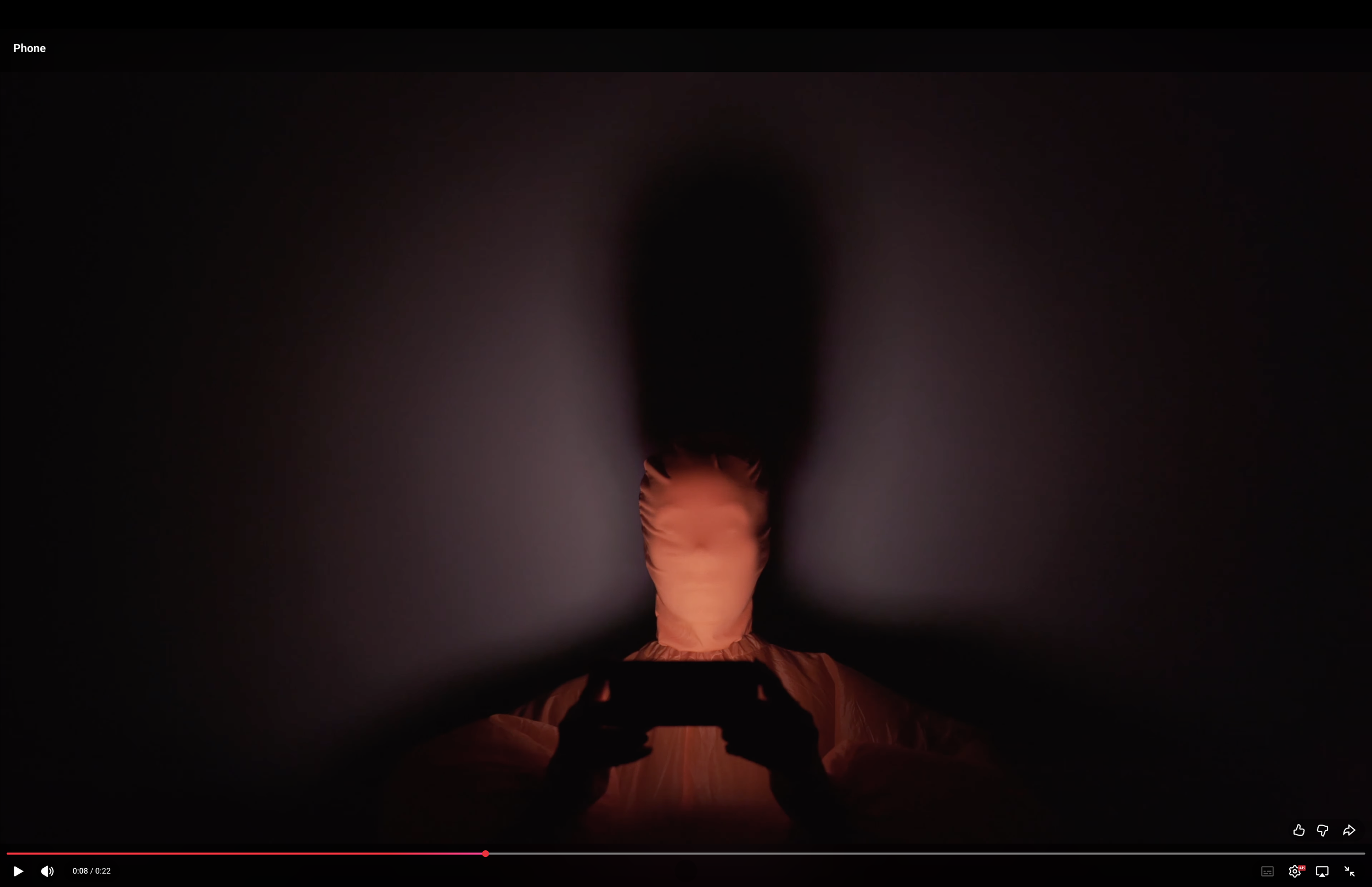 screenshot of film-work: orange, 2021
