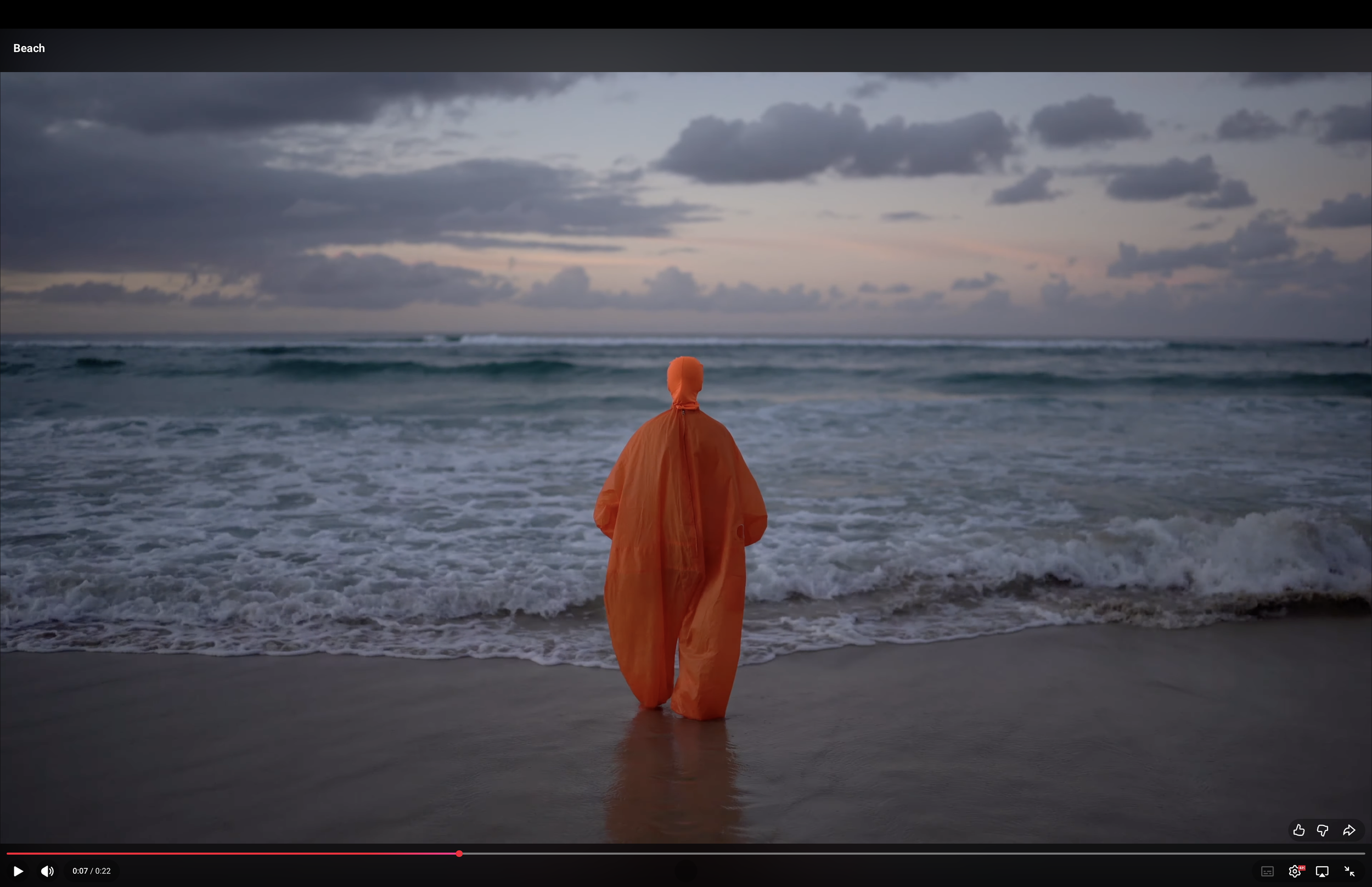 screenshot of film-work: orange, 2021
