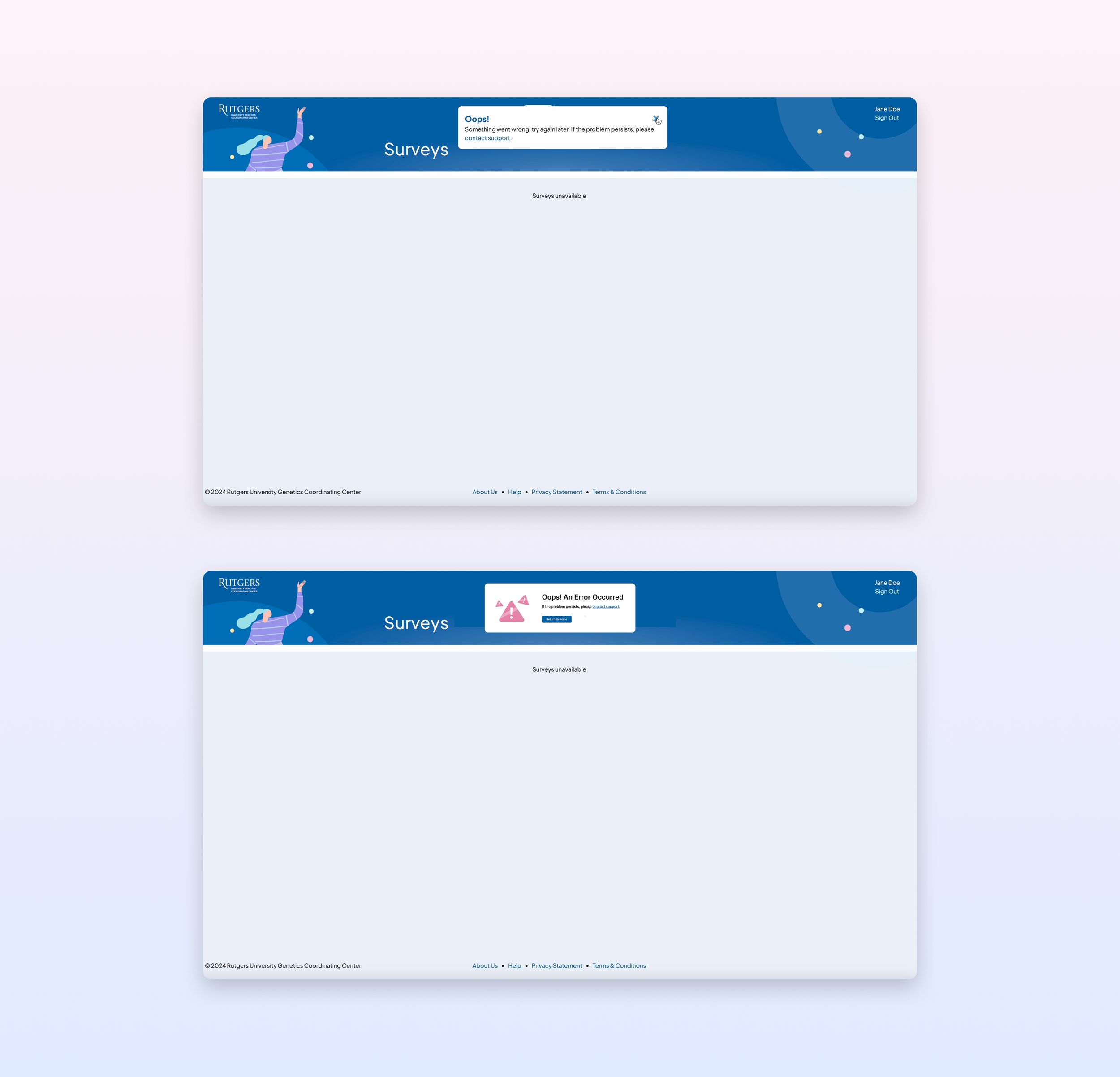 Error Message Update: Help Users Recognize, Diagnose, and Recover from Errors