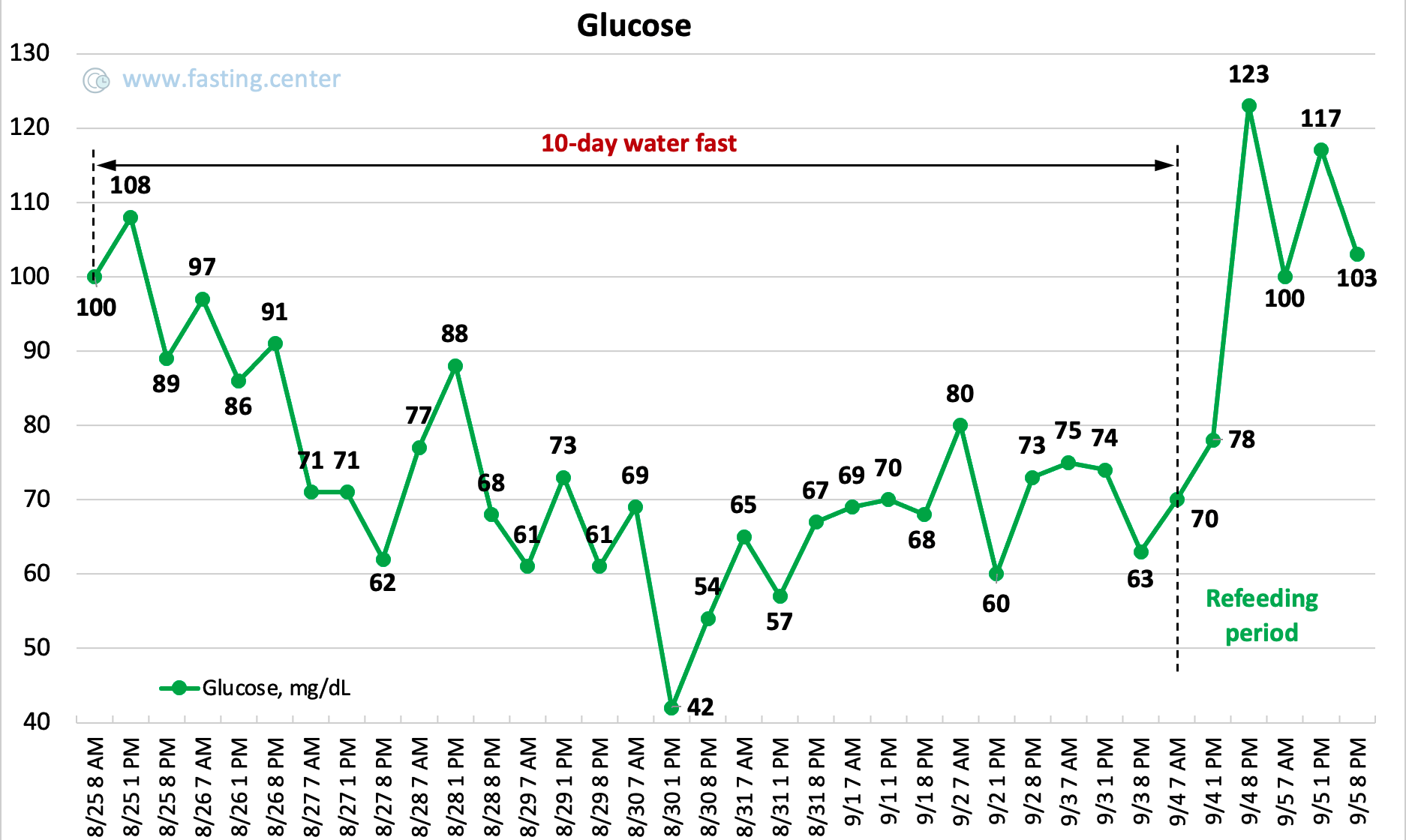 Blood Sugar During Fasting: Why It Drops to the 60s (and Even the 40s)