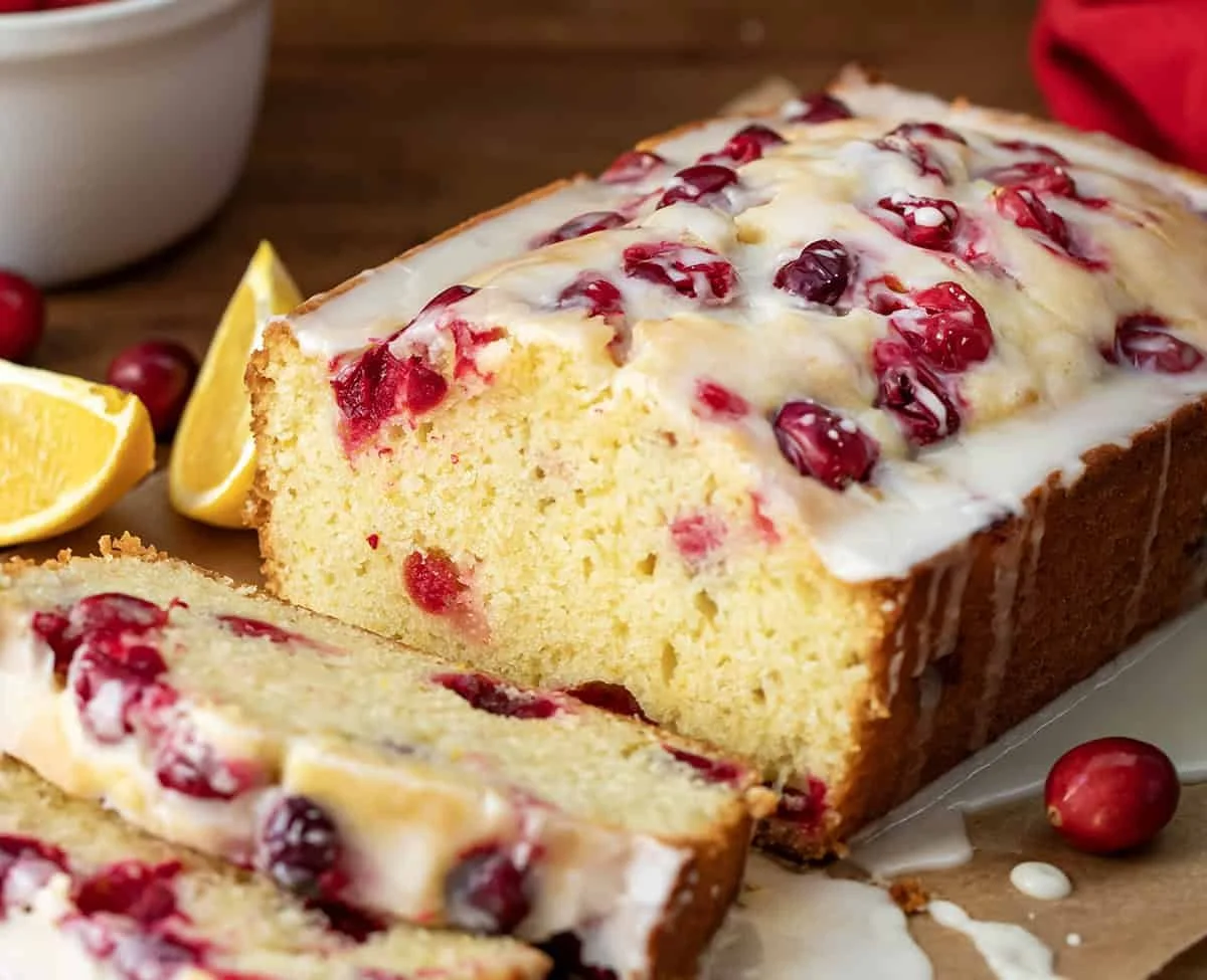 Iced Orange and Cranberry Loaf (Whole)