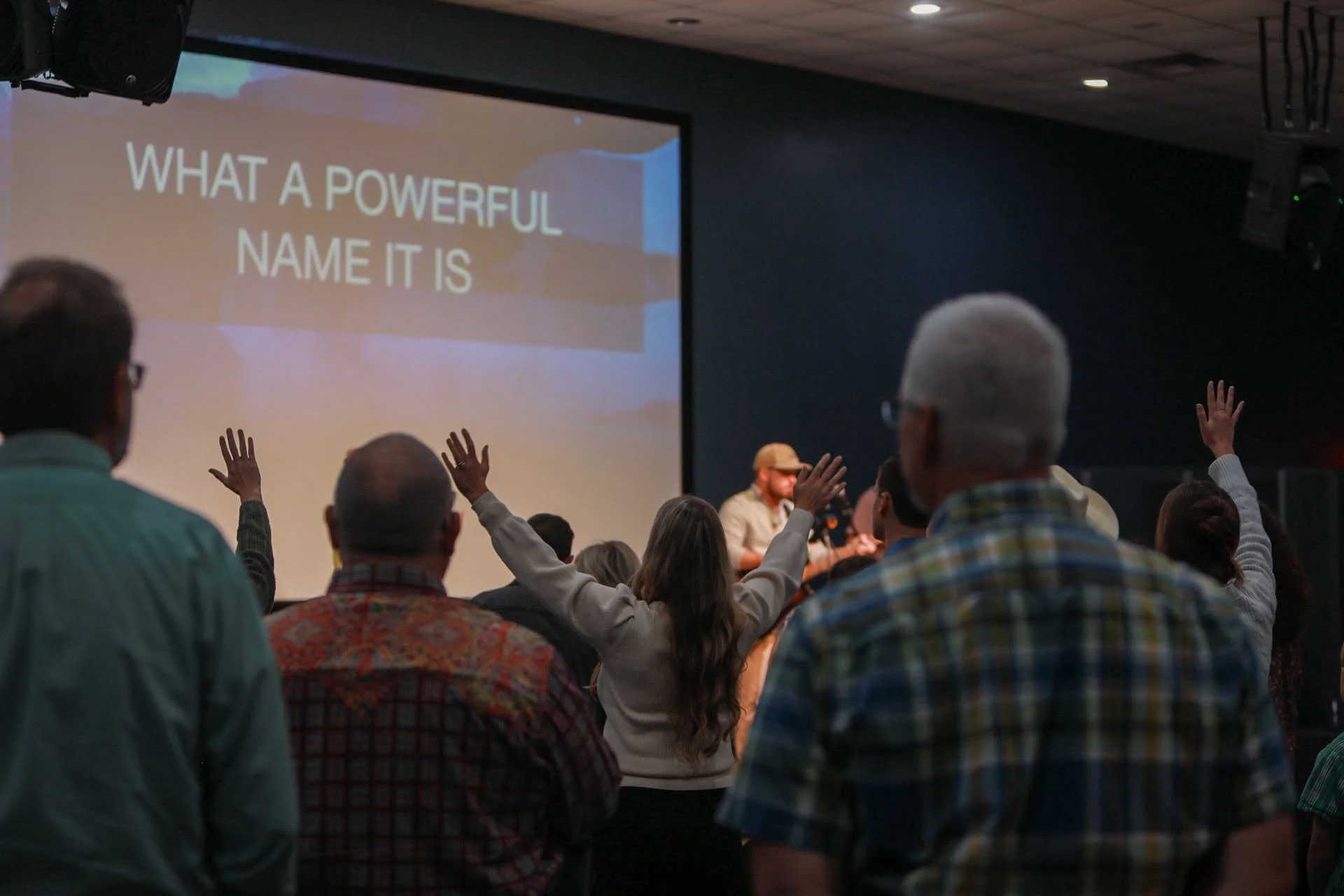 People worshiping together at Good News Co. in Cookeville.