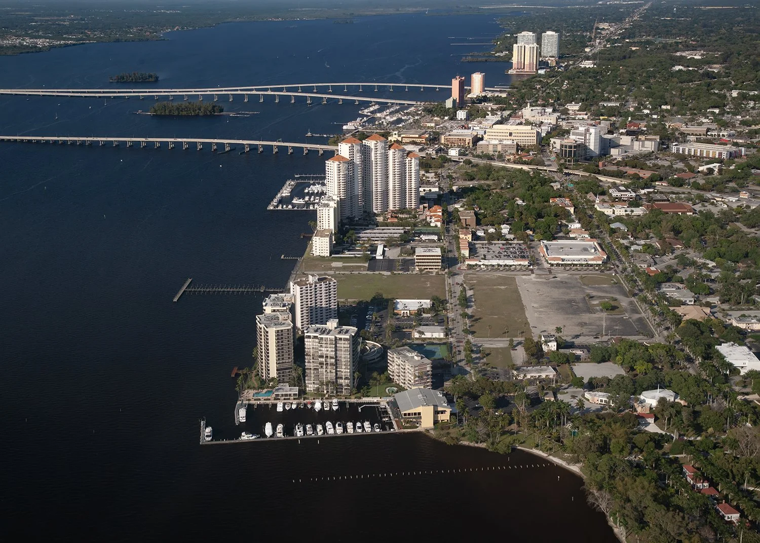 WG8D7632 Downtown Ftr Myers Aerial w bridges to CC copy.jpg