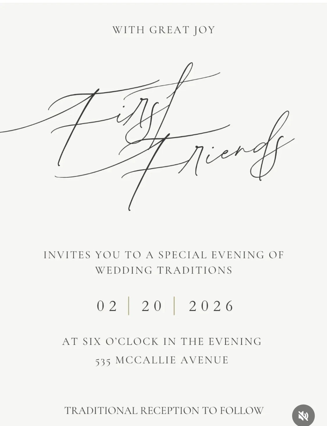 Wedding Traditions Dinner