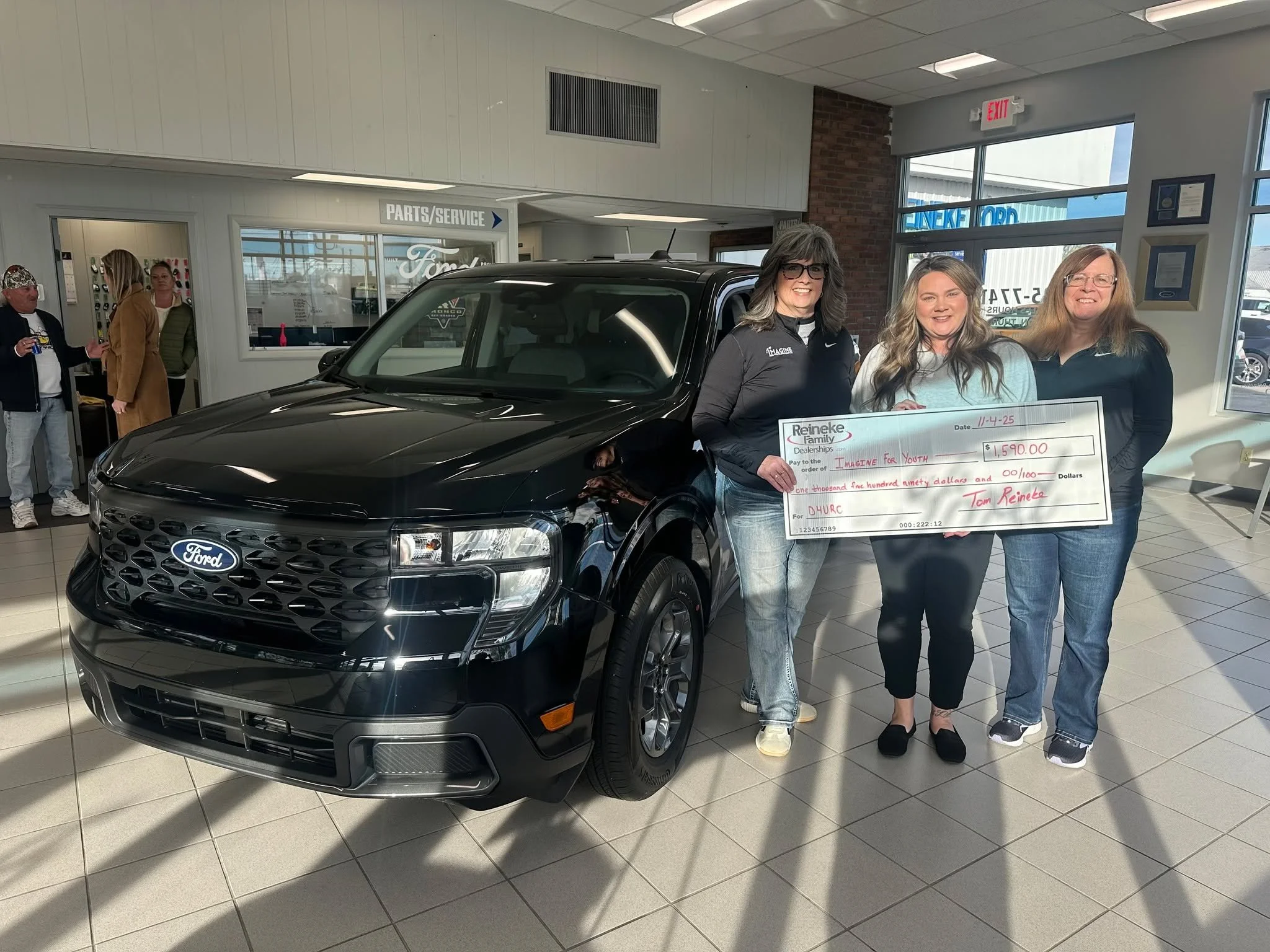 Thank you to everyone who supported our Drive 4 UR Community Event with @reinekedealerships in Fostoria! 53 test drives were completed which totaled $1,590 towards our mission. 🥳
