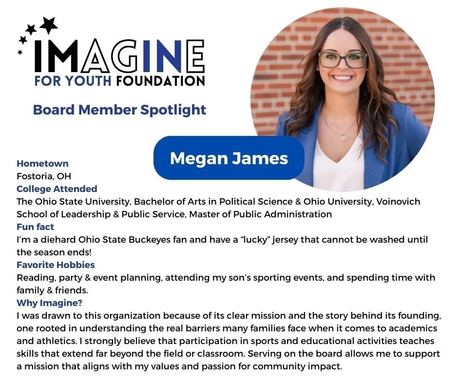 Meet Megan James, our newest board member! ⭐️💙

She&rsquo;s excited to contribute her time, experience, and voice to an organization that is making a difference in the lives of local children.
