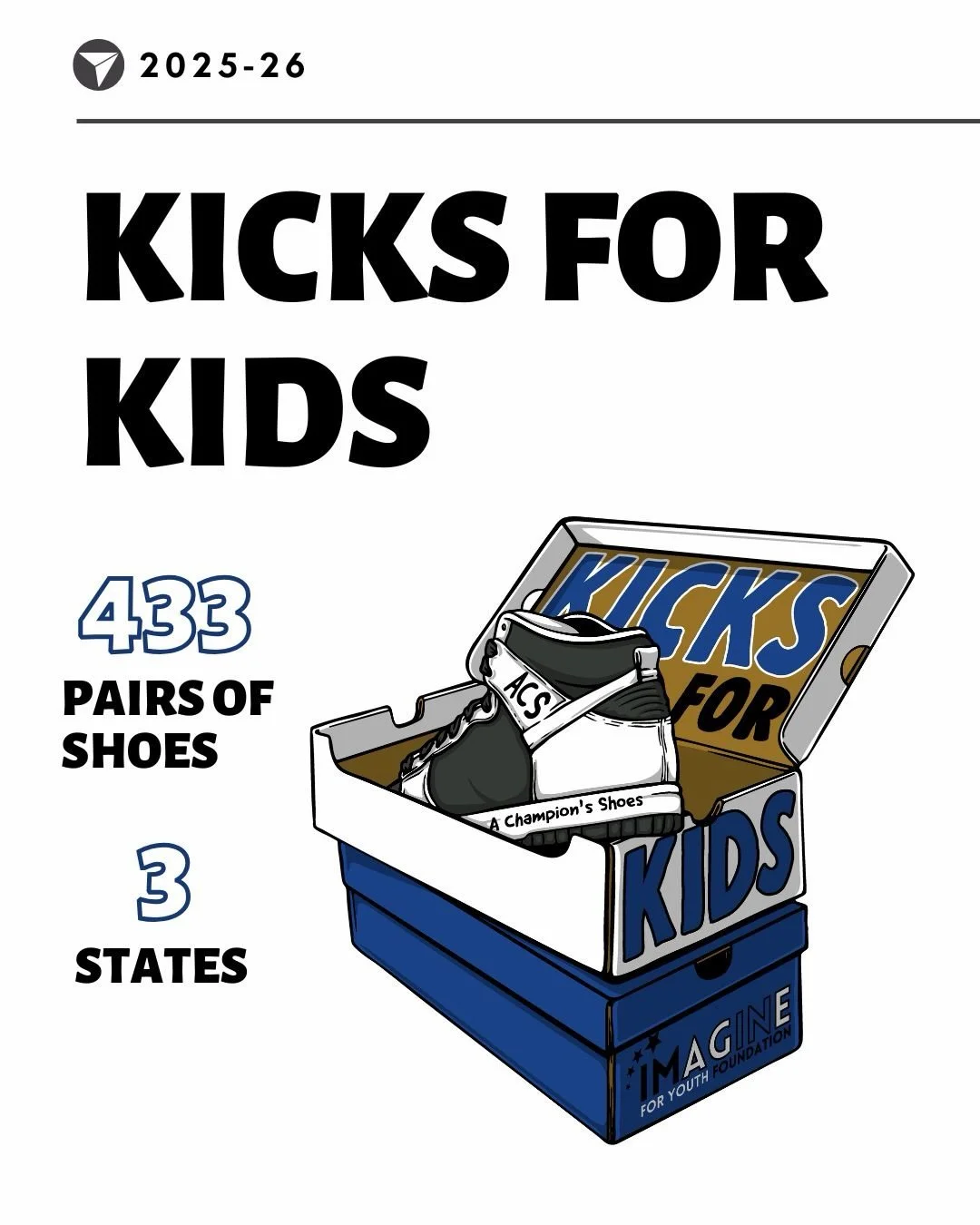 We&rsquo;ve officially wrapped up our Kicks for Kids tour for 2025-26, and the impact has been nothing short of incredible. 🙌👟

433 new pairs of shoes were given to kids at local schools and community organizations across Ohio, Michigan and New Yor