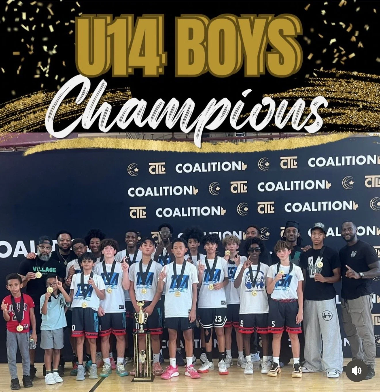 Our U14 Boys are Coalition Champions! 🏆
