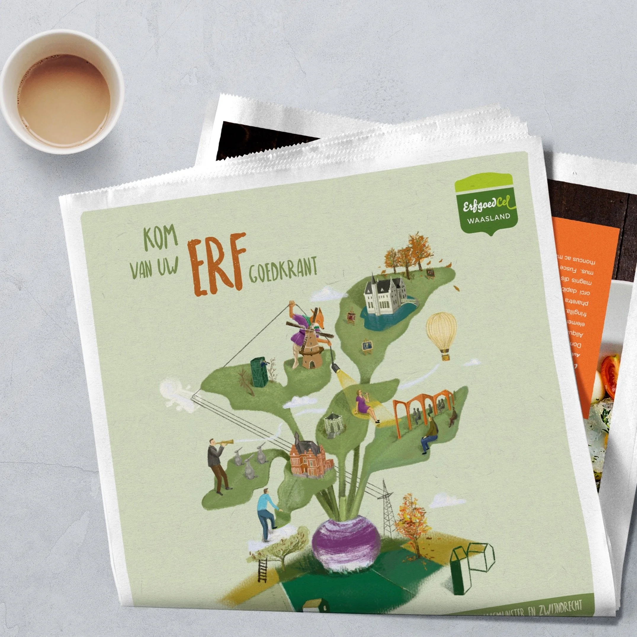 2020 - Erfgoedkrant Cover "Kom van uw Erf"