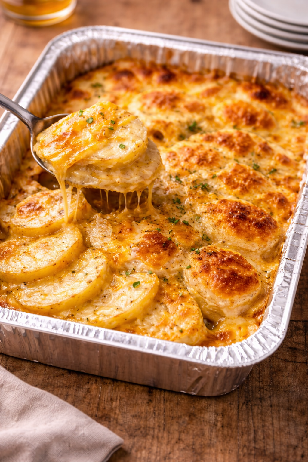 Sliced Potato Au Gratin (10)