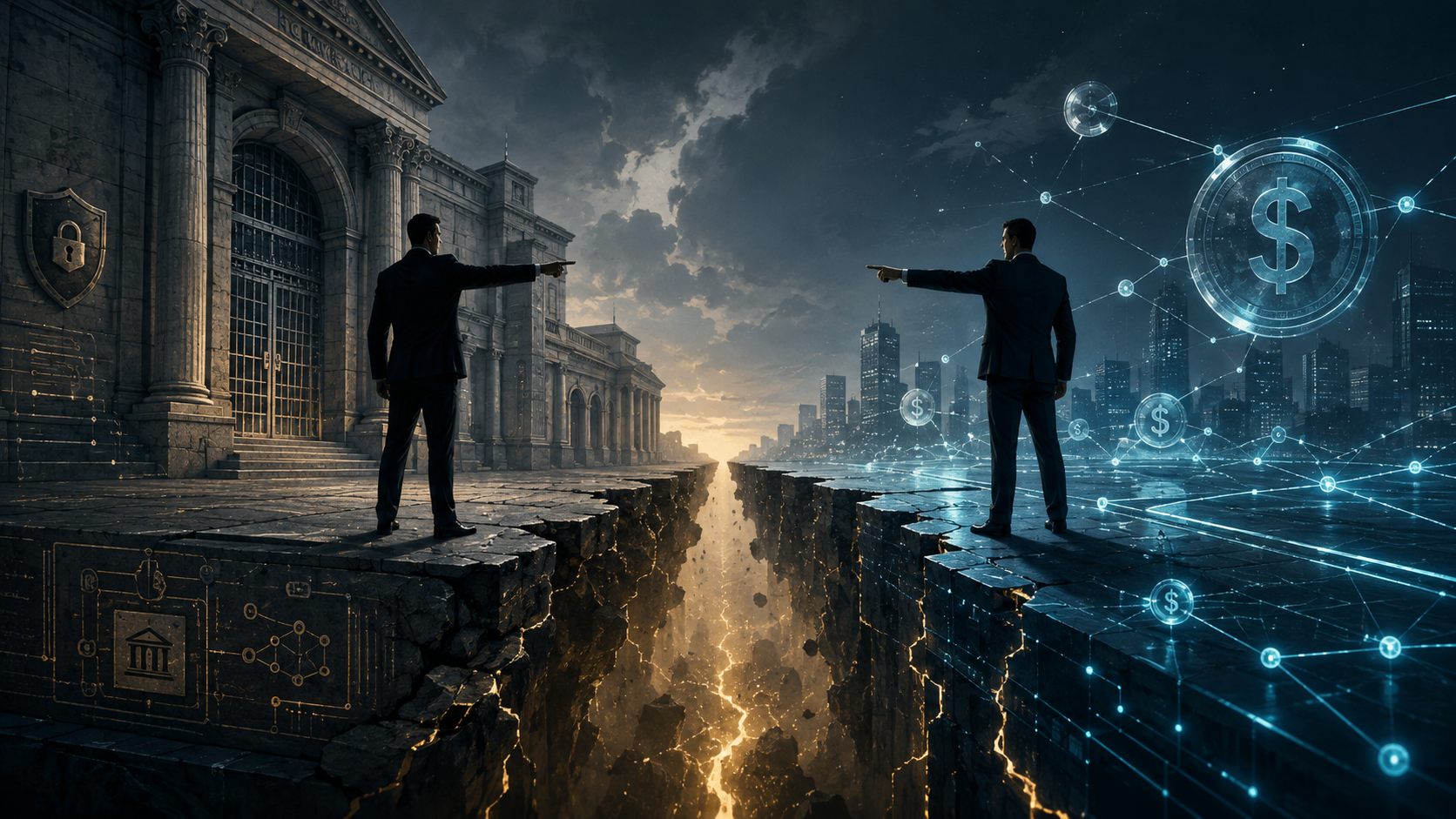 The Great Banking Divergence: Wall the Garden or Join the Game?