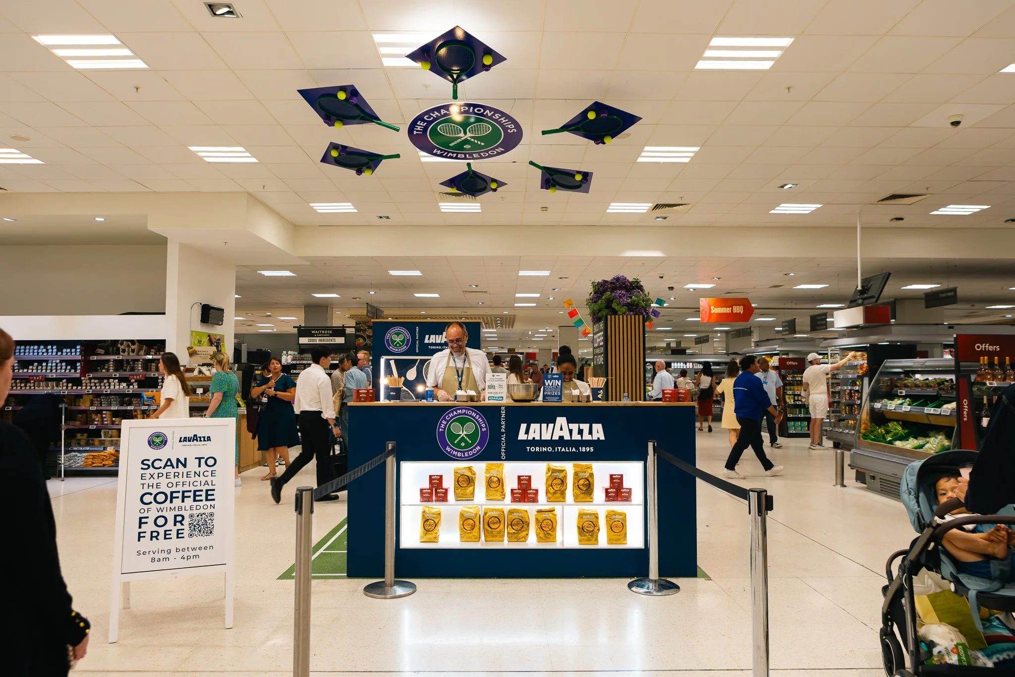 Case Study: Lavazza x Wimbledon Waitrose activation