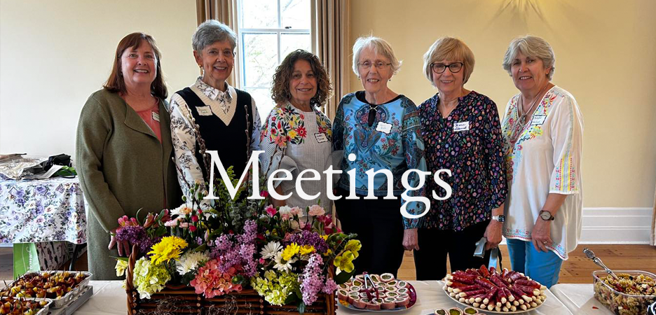 Garden Club meeting set up