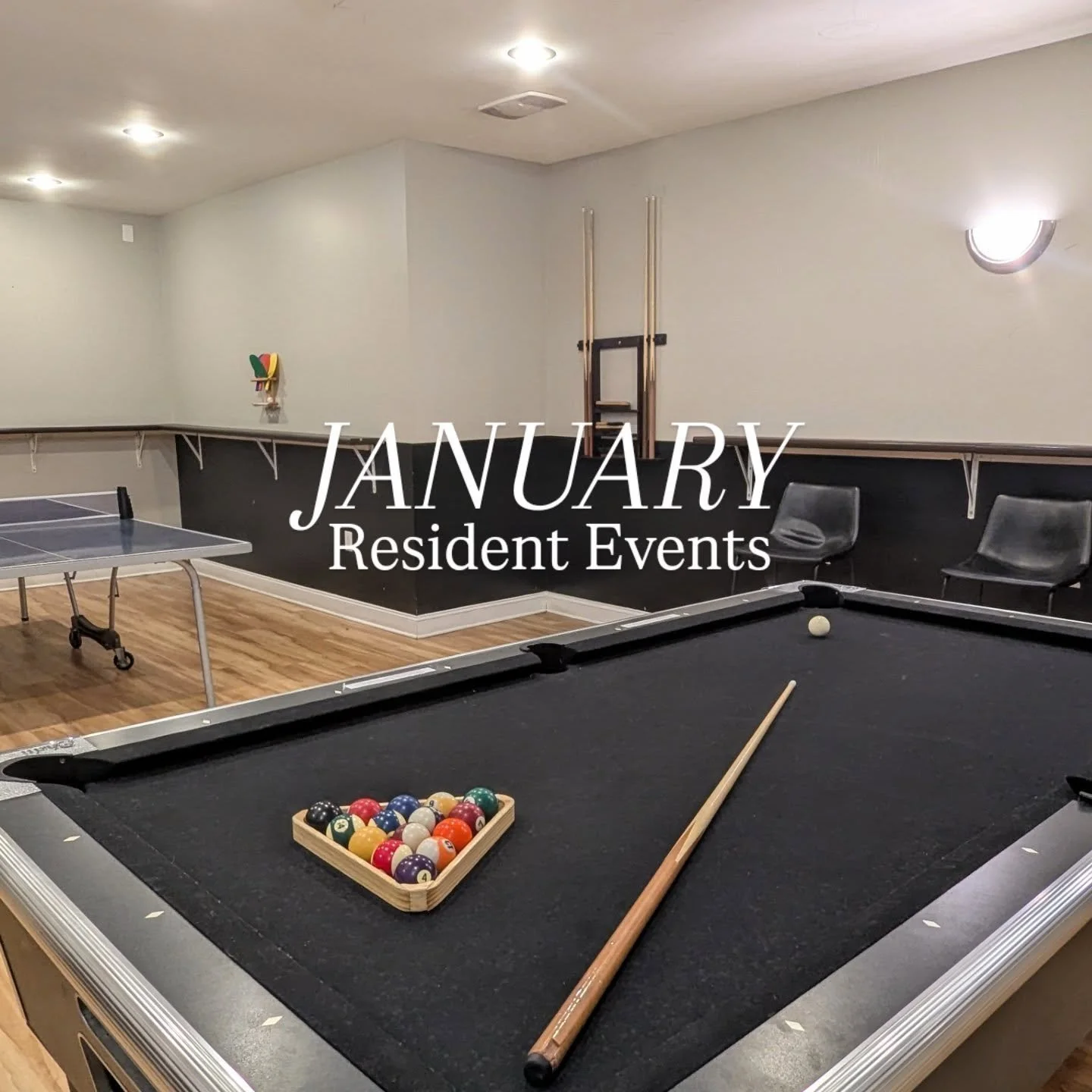 new year, new resident events! 
Which are you saving the date for? 
✨