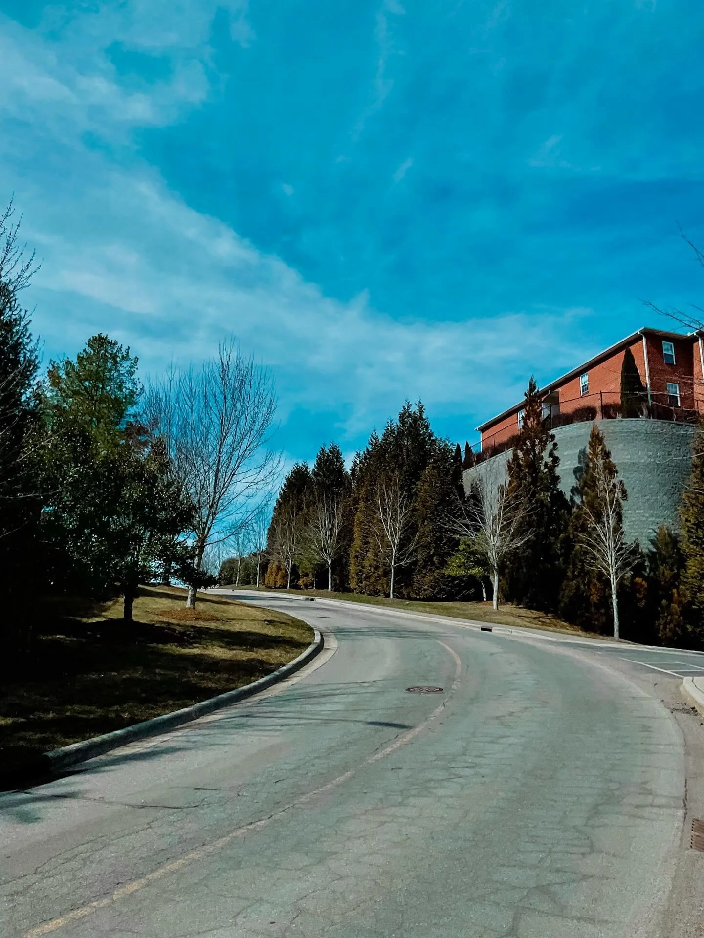 Currently reminding ourselves that it can't snow/rain/hail forever and that MV will look like this again soon! #studentliving #appstate #boonenc #mountaineervillage