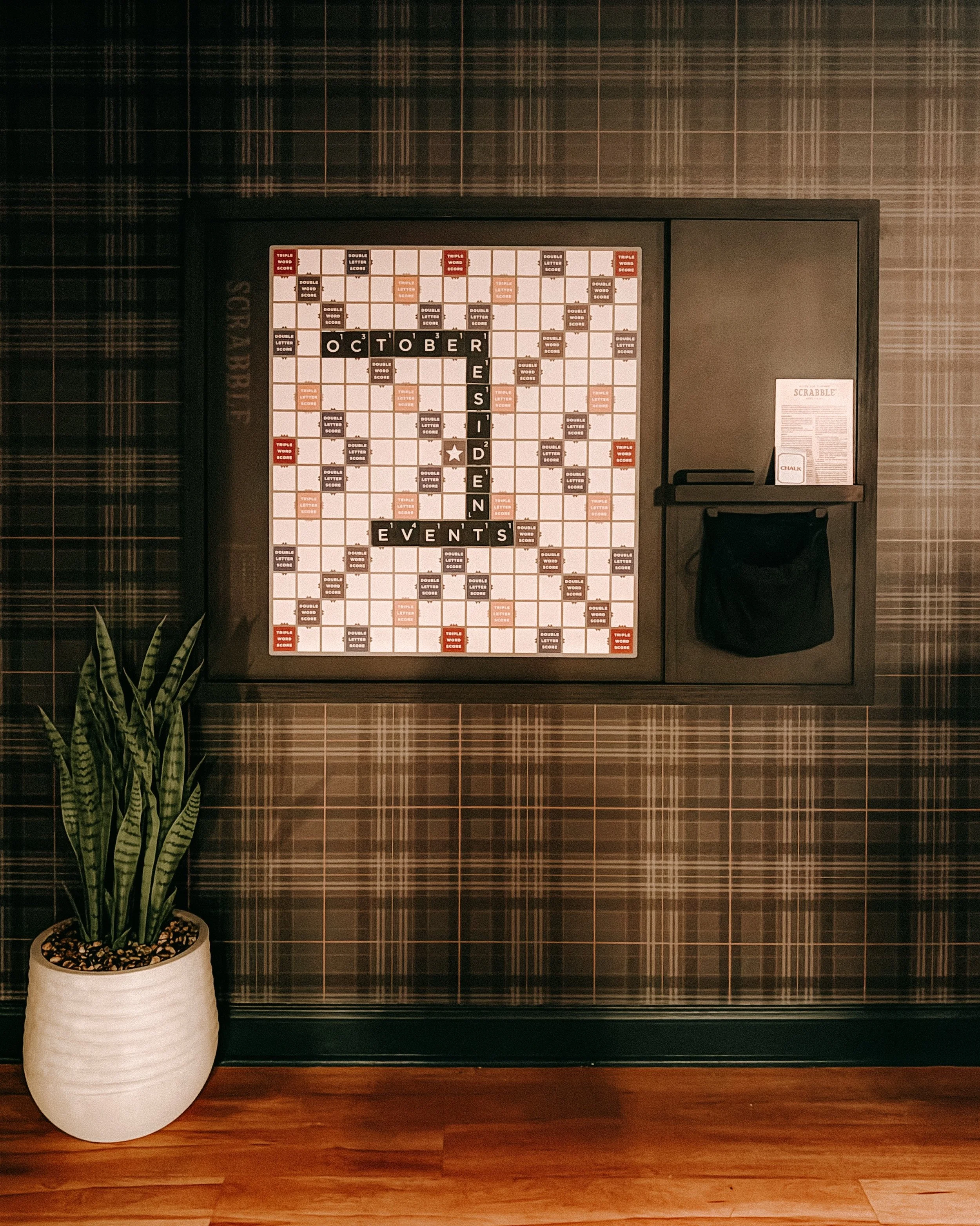 Making use of the brand new Scrabble board - we've seen that y'all have too 🫣 We have a fun October planned! #nowleasing #mountaineervillage #studentliving #appstate