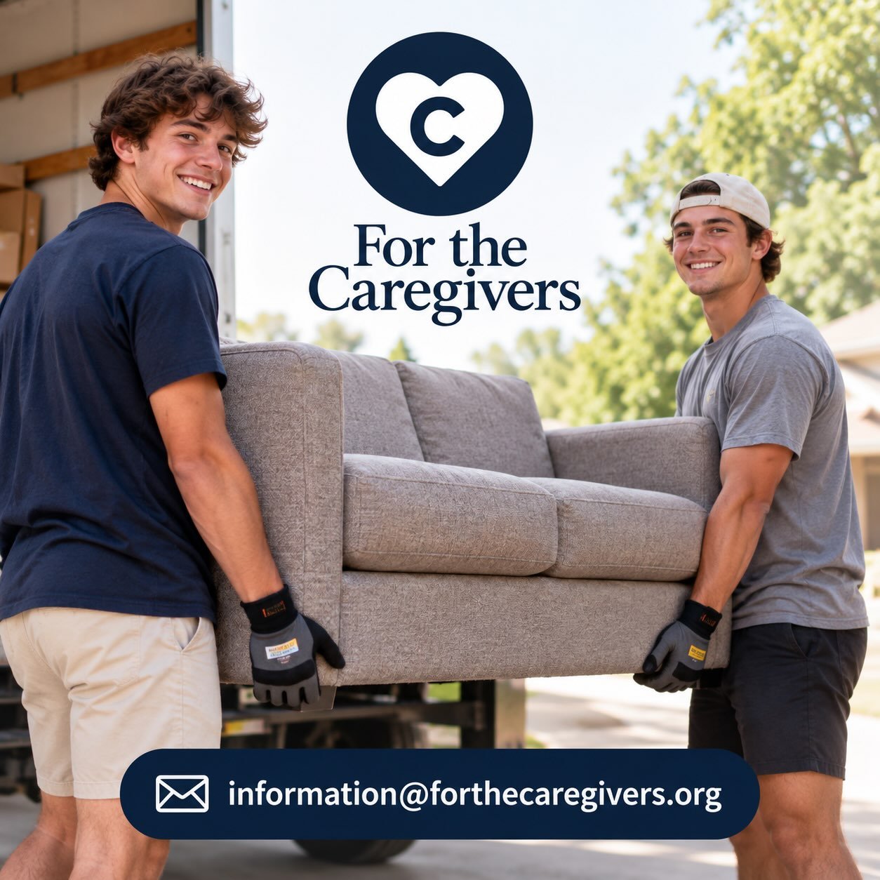 📣 HIGH SCHOOL &amp; COLLEGE GUYS &mdash; WE NEED YOUR HELP!

For the Caregivers is looking for a few dependable high school or college-age men who would be willing to help deliver furniture and larger items purchased through our FTC Auction.

🚚 Hel