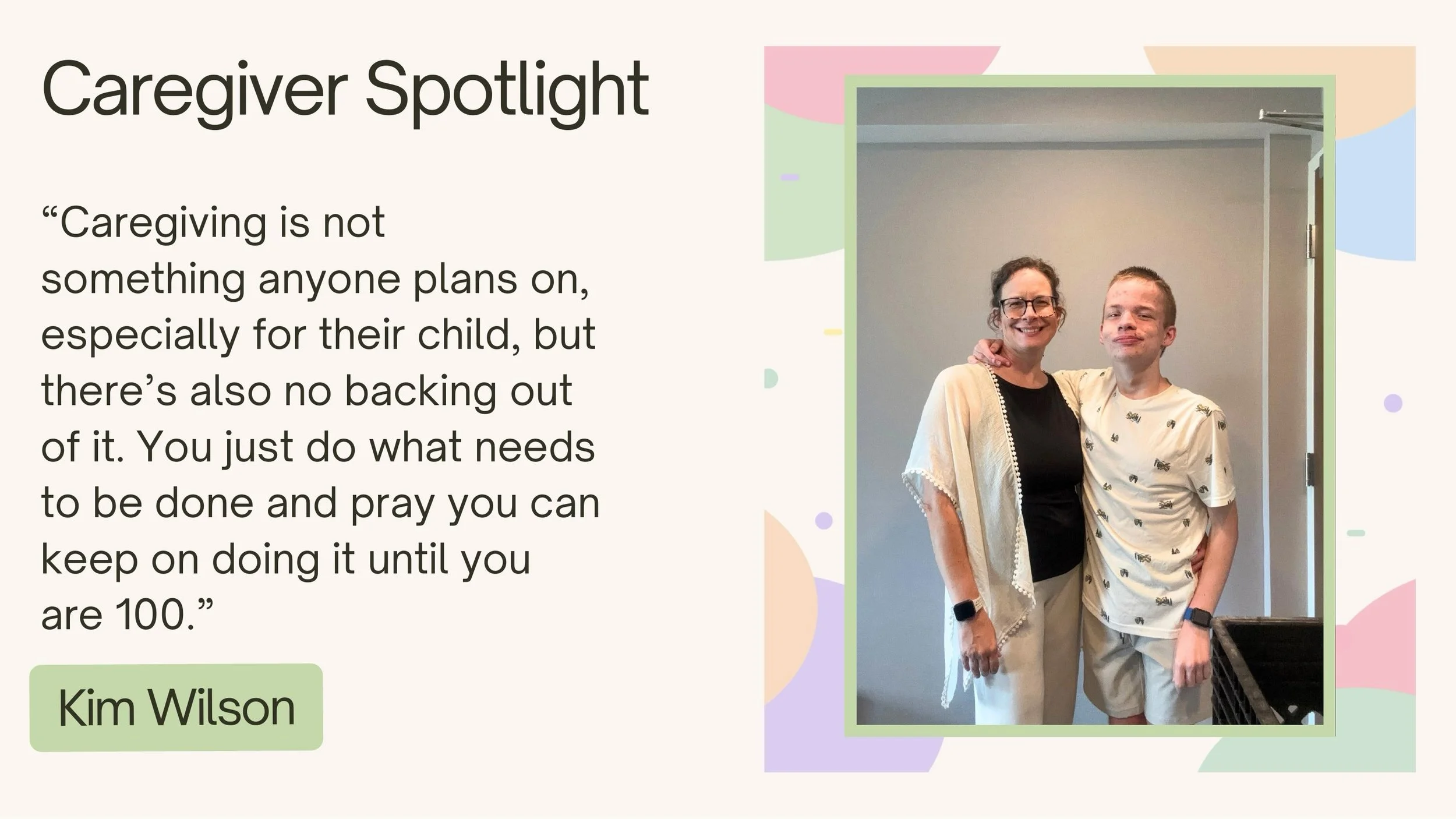 These are the voices of the caregivers who make our community what it is. 💛

Martha Hopper: &ldquo;Together We&rsquo;re Stronger. Together We&rsquo;ve Got this.&rdquo;

Becky Rinks: &ldquo;24 years ago, I was very excited to become a mommy. I had no