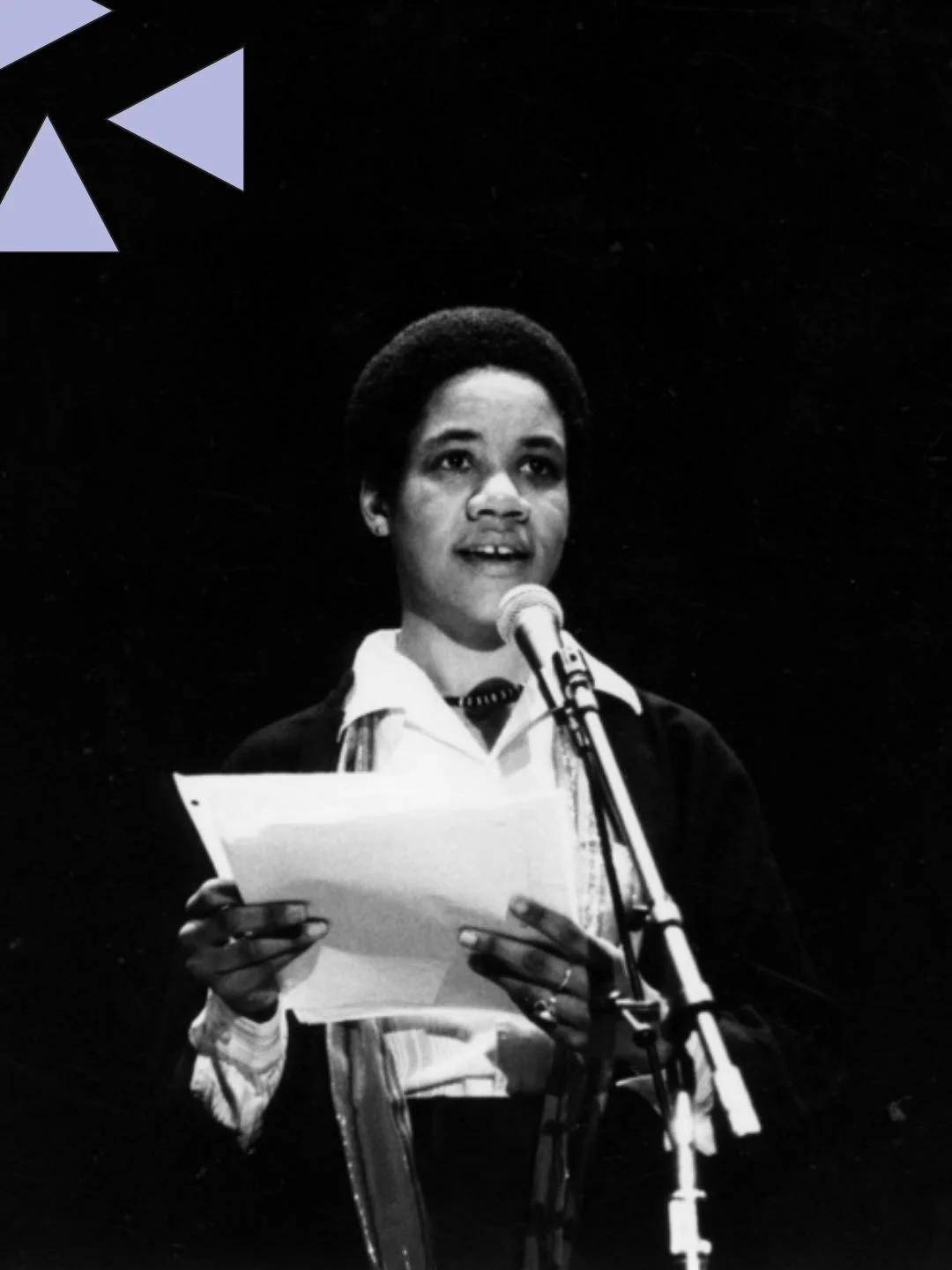 Poet Kate Rushin reading at the 1983 OASIS Awards Ceremony.

📸 Susan Fleischman 

Gay Community News (publication and photographs), 1973-1999

Were you there? Have a story to share? Drop a comment below or email us at info@queerhistoryboston.org