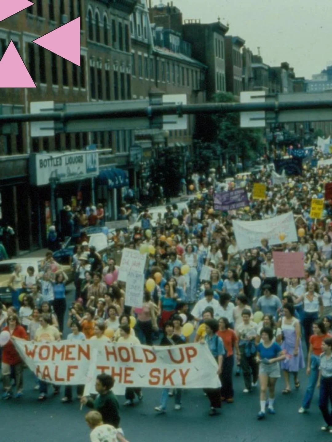 Boston Pride, 1979

Large crowd of marchers hold a sign that says &ldquo;Women Hold Up Half The Sky&rdquo;

Were you there? Have a story to share? Drop a comment below or email us at info@queerhistoryboston.org!
