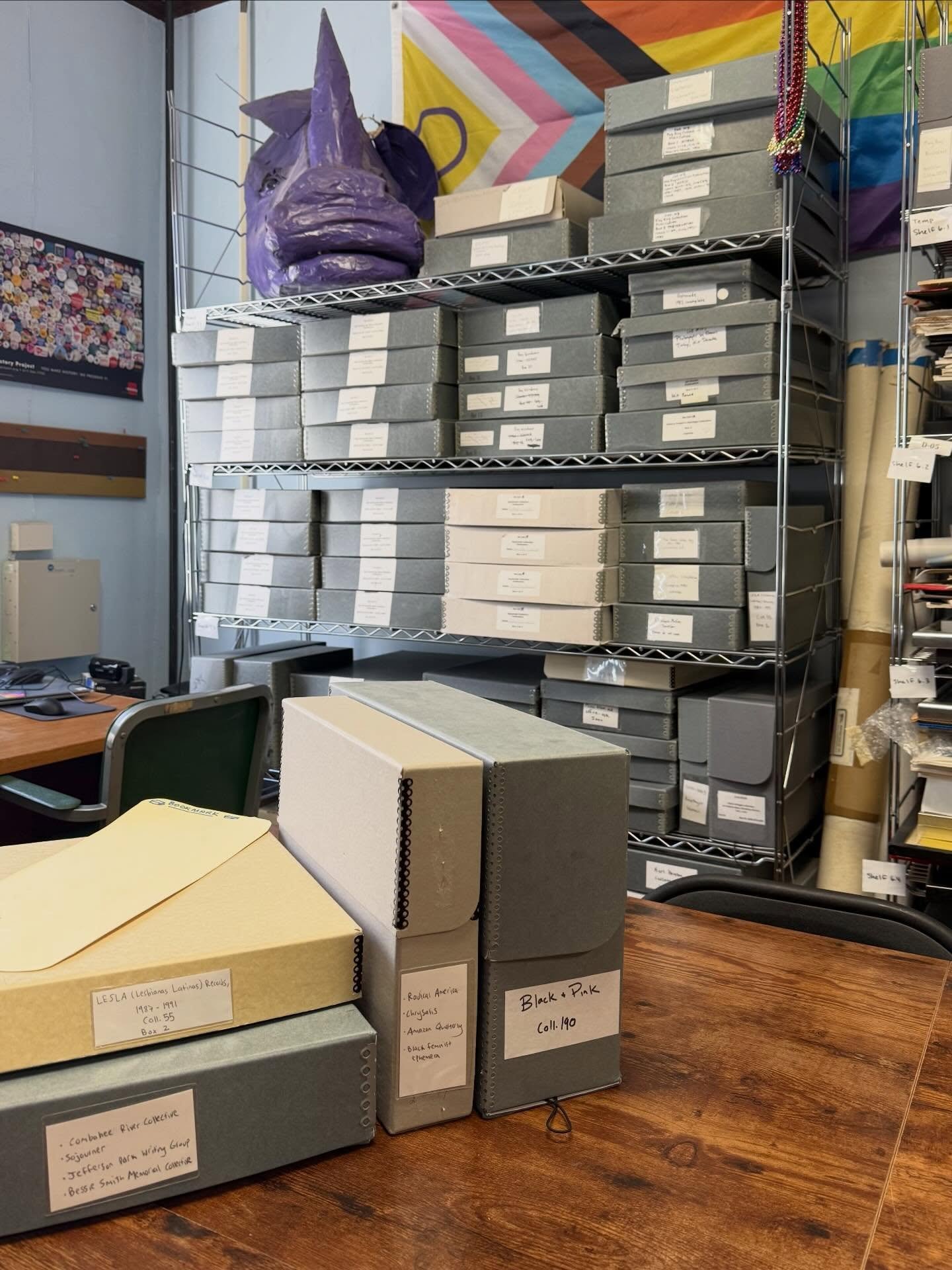 Scenes from some Saturday research!

Thanks LGBTQ+ Boston for letting us steward your history. We&rsquo;re forever grateful for your trust.