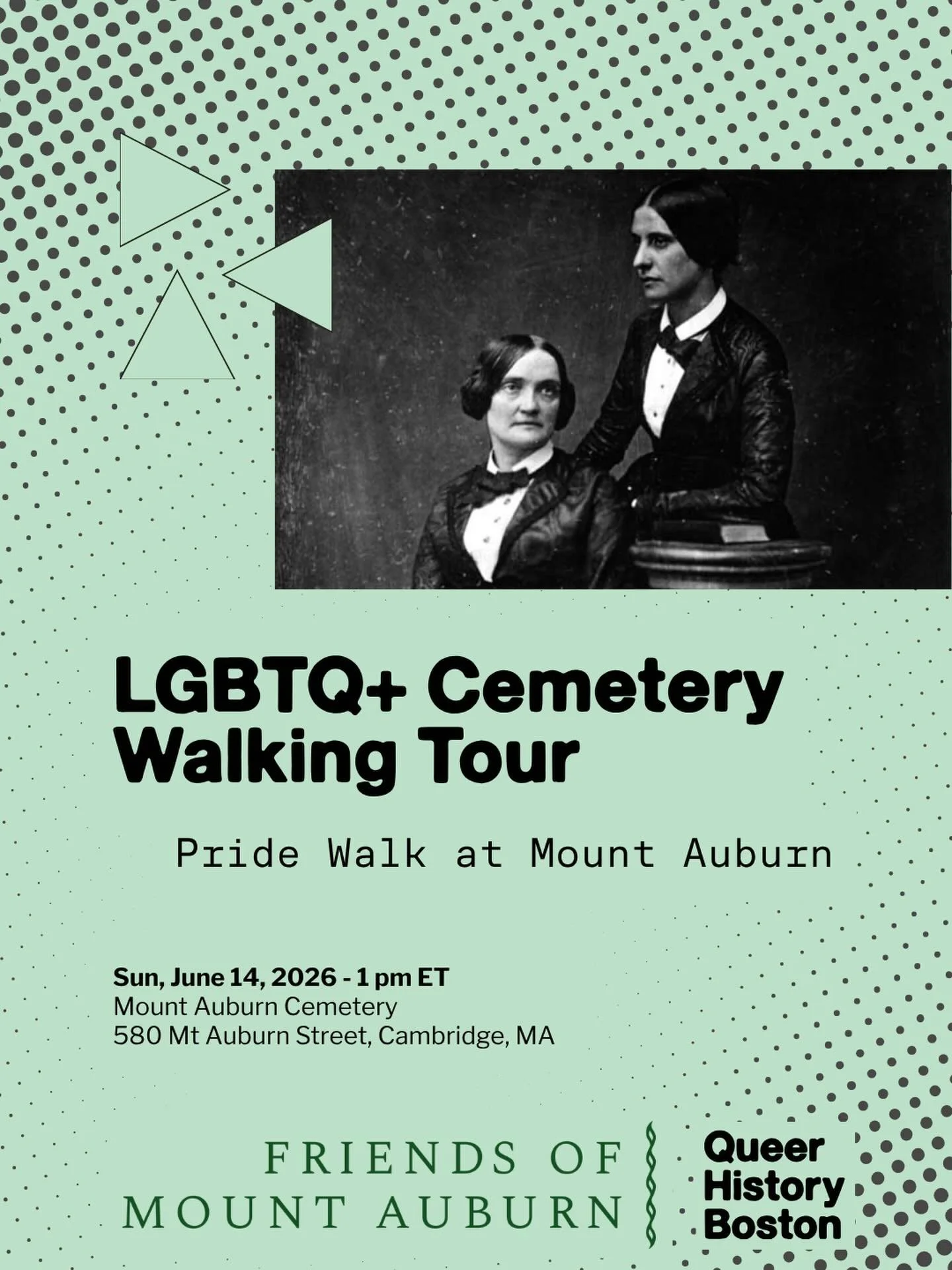 Join us for a walk through LGBTQ+ history at Mount Auburn Cemetery 🌈🪦🌳

Celebrated, scandalous, and unknown: meet some of the fascinating figures of Boston&rsquo;s LGBTQ past on a walk led by docent and historian Robin Hazard Ray. We will visit th
