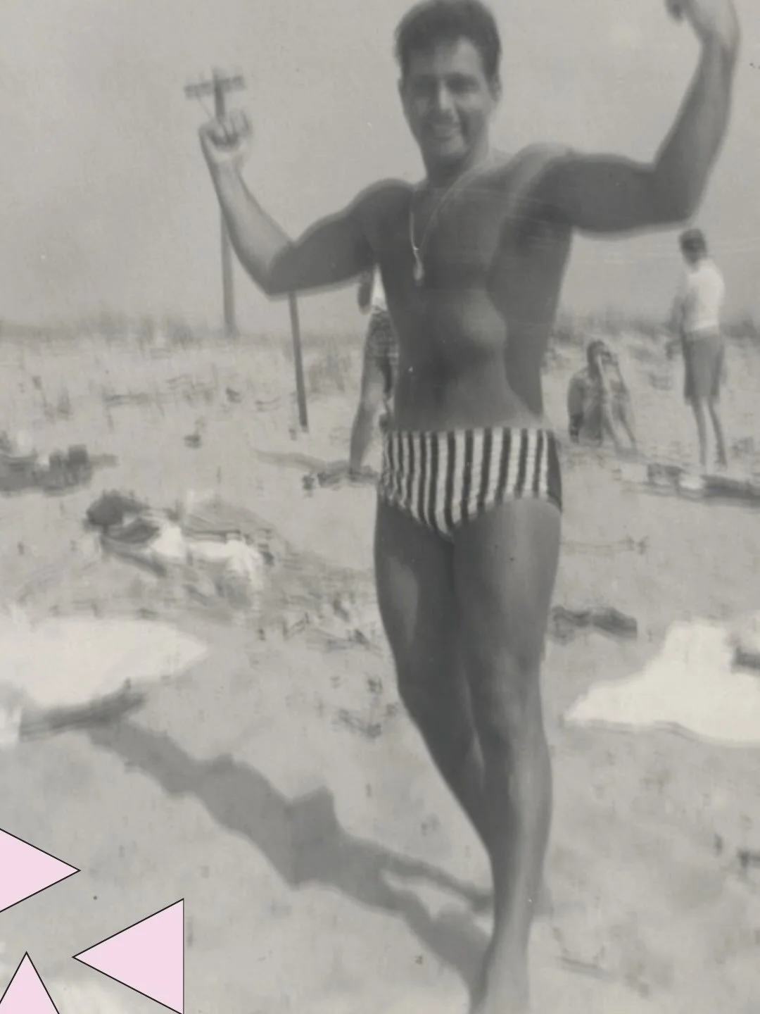 A man flexes at the camera on a beach in Provincetown, circa 1950&rsquo;s

Photo: Scott, George Chapin; Bernier, Edward F.

Thanks Izzy for finding this one :)

Were you there? Have a story to share? Drop a comment below or email us at info@queerhist