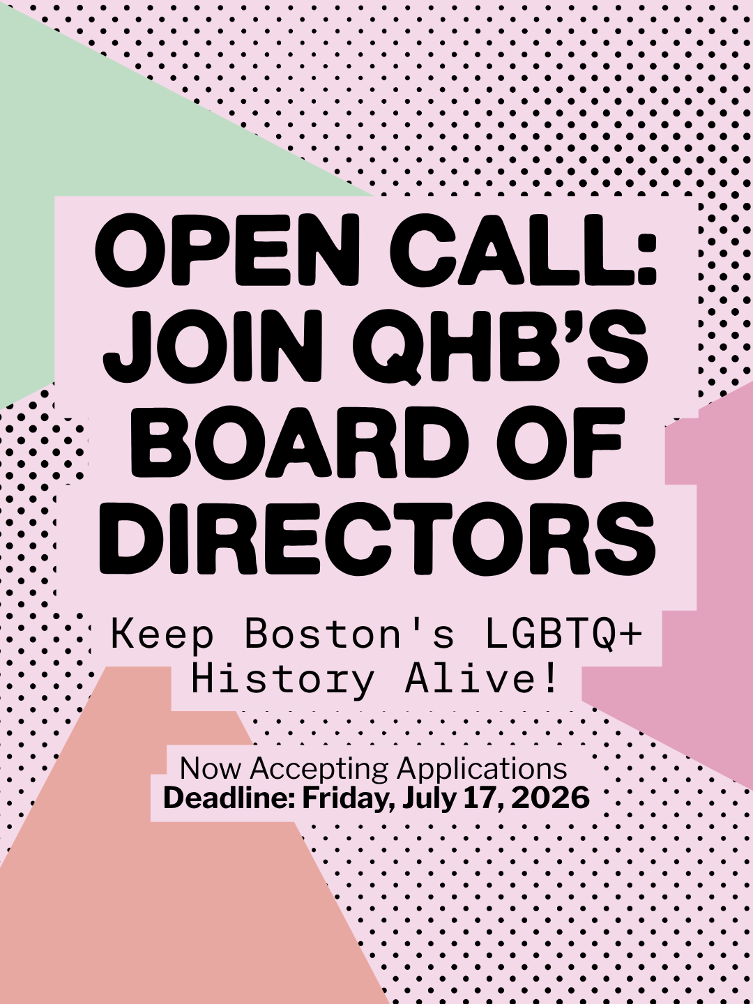 Join Queer History Boston’s Board of Directors