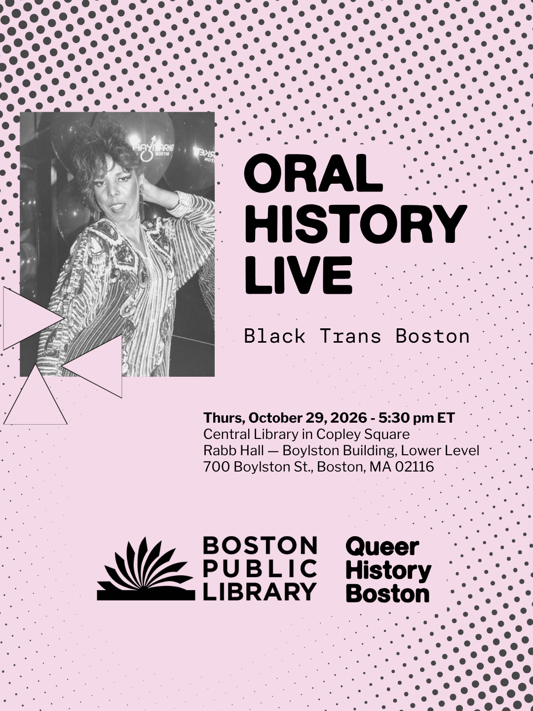 Oral History Live: Black Trans Boston
