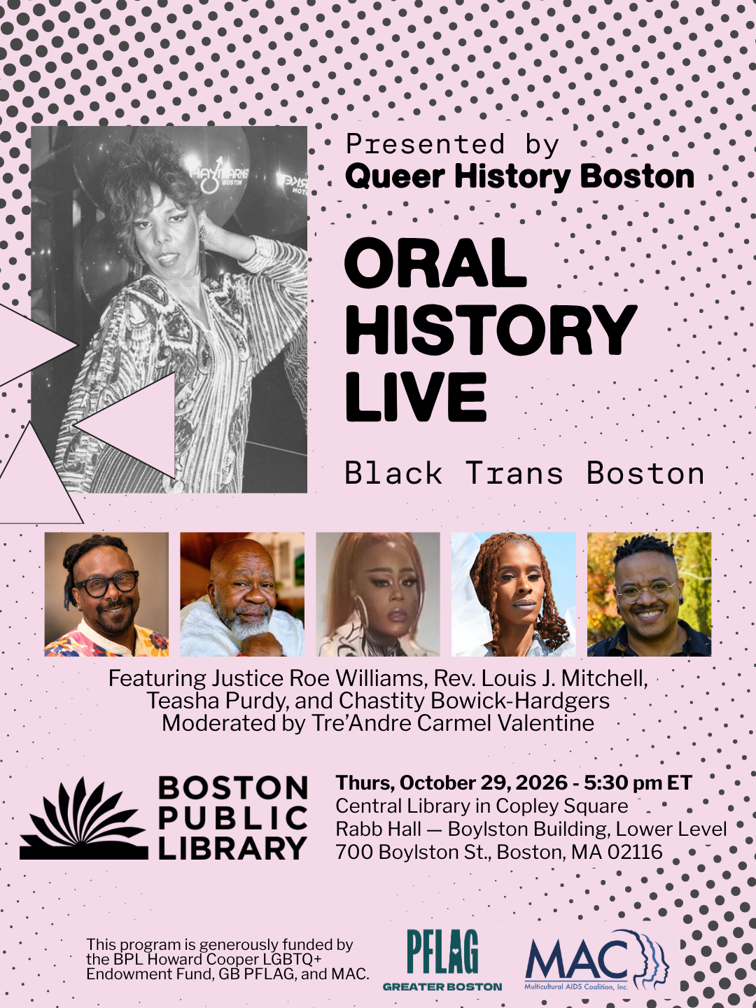 Oral History Live: Black Trans Boston