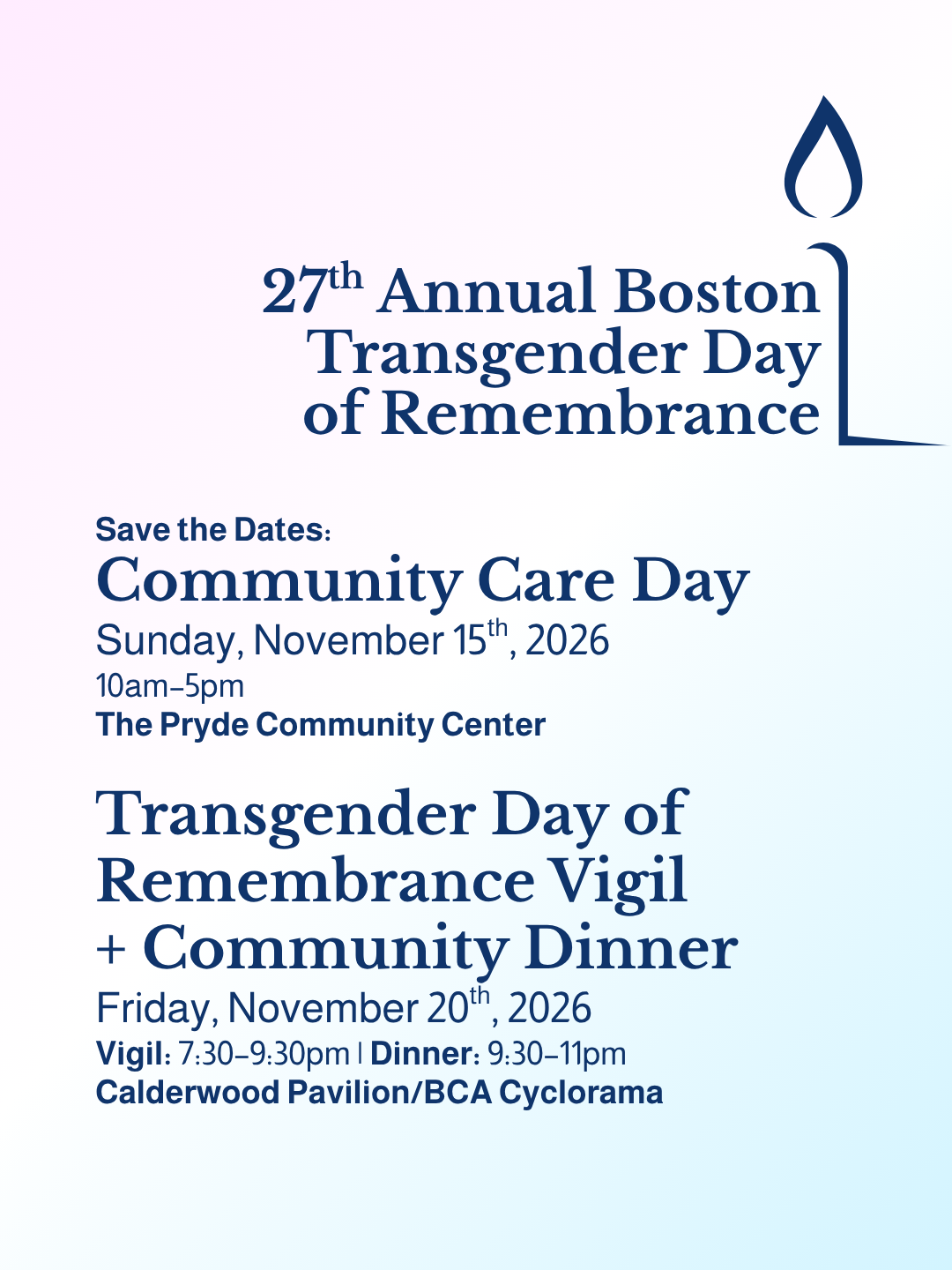 27th Annual Boston Transgender Day of Remembrance