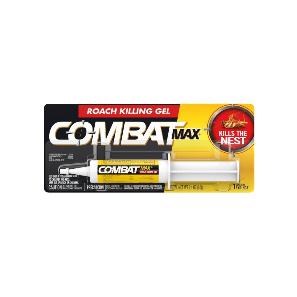Combat Max - Gel Insecticida para Cucarachas Jeringa de 60g