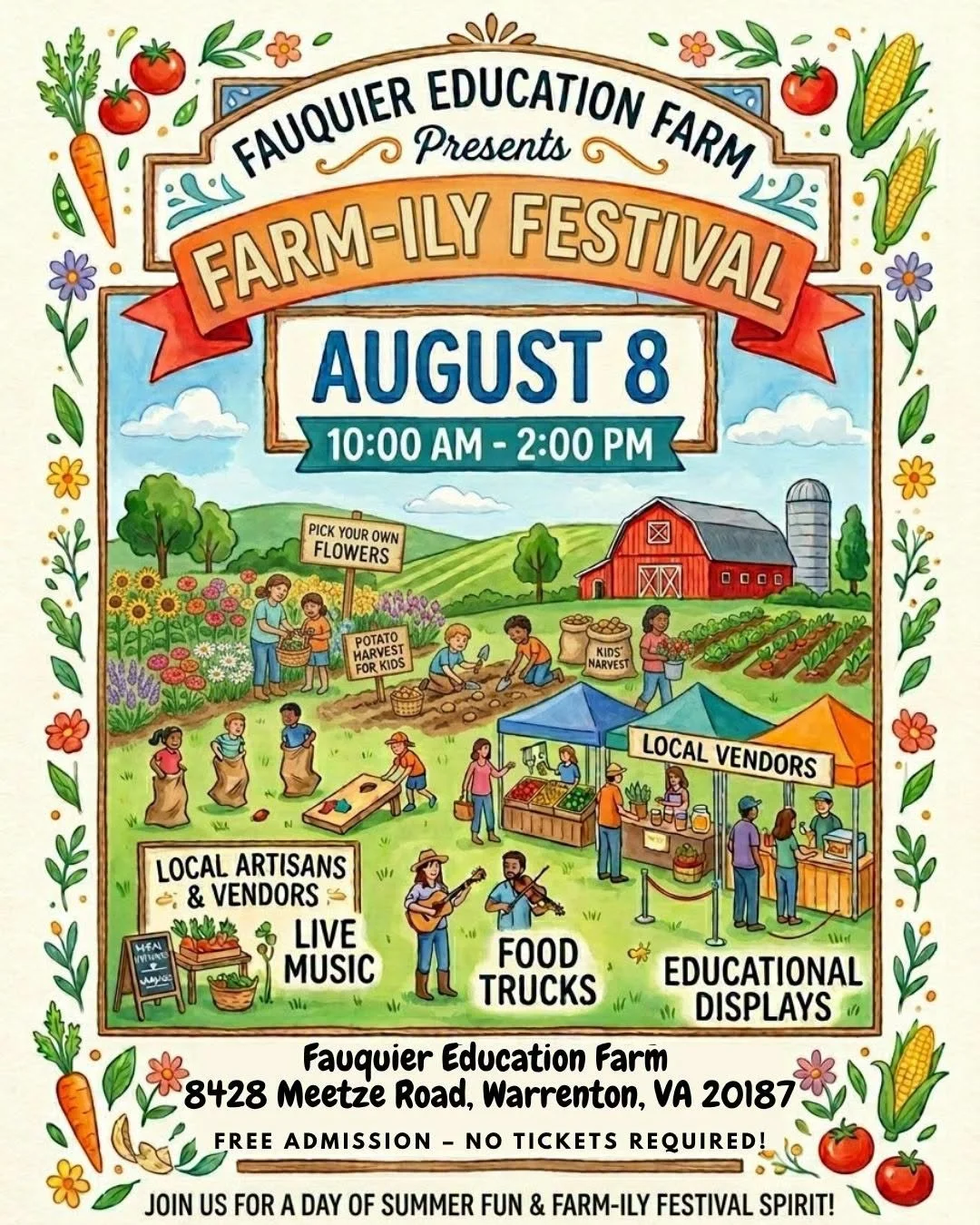 3 DAYS TO GO! 🎉 
The countdown is on... just 3 days until the Farm-ily Festival!

We'll be at the @fauquiereducationfarm with:
🥚 Fresh pasture-raised eggs by @supernovaeggs 
💐 Fresh-cut flower bouquets 
📸 Farm photo booth with inflatable animal c