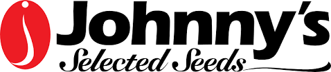 Johnny's Selected Seeds logo with red chili icon and black text.