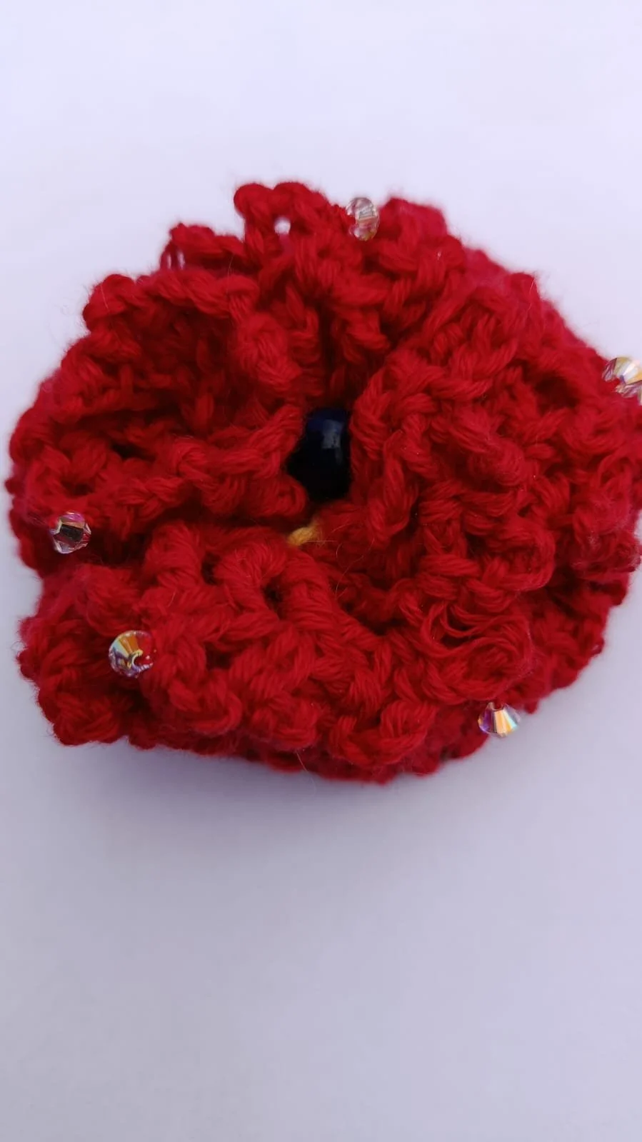 Unique Eco-Jewelry / A Flower in Red and Yellow Underneath the Petals with Accessories #UME/RY/017