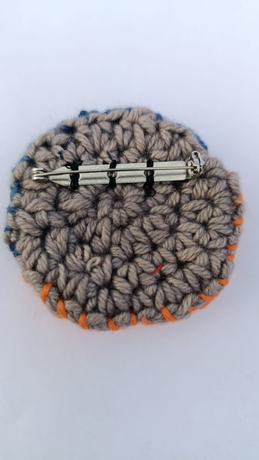 Unique Eco-Jewelry / A Circle in Navy, Red, and Orange with Accessories #UME/NRO/028