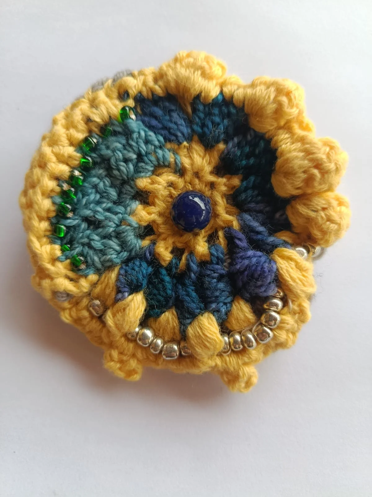 Unique Eco-Jewelry / A Circle in Blue and Pink with Accessories #UME/YBB/010