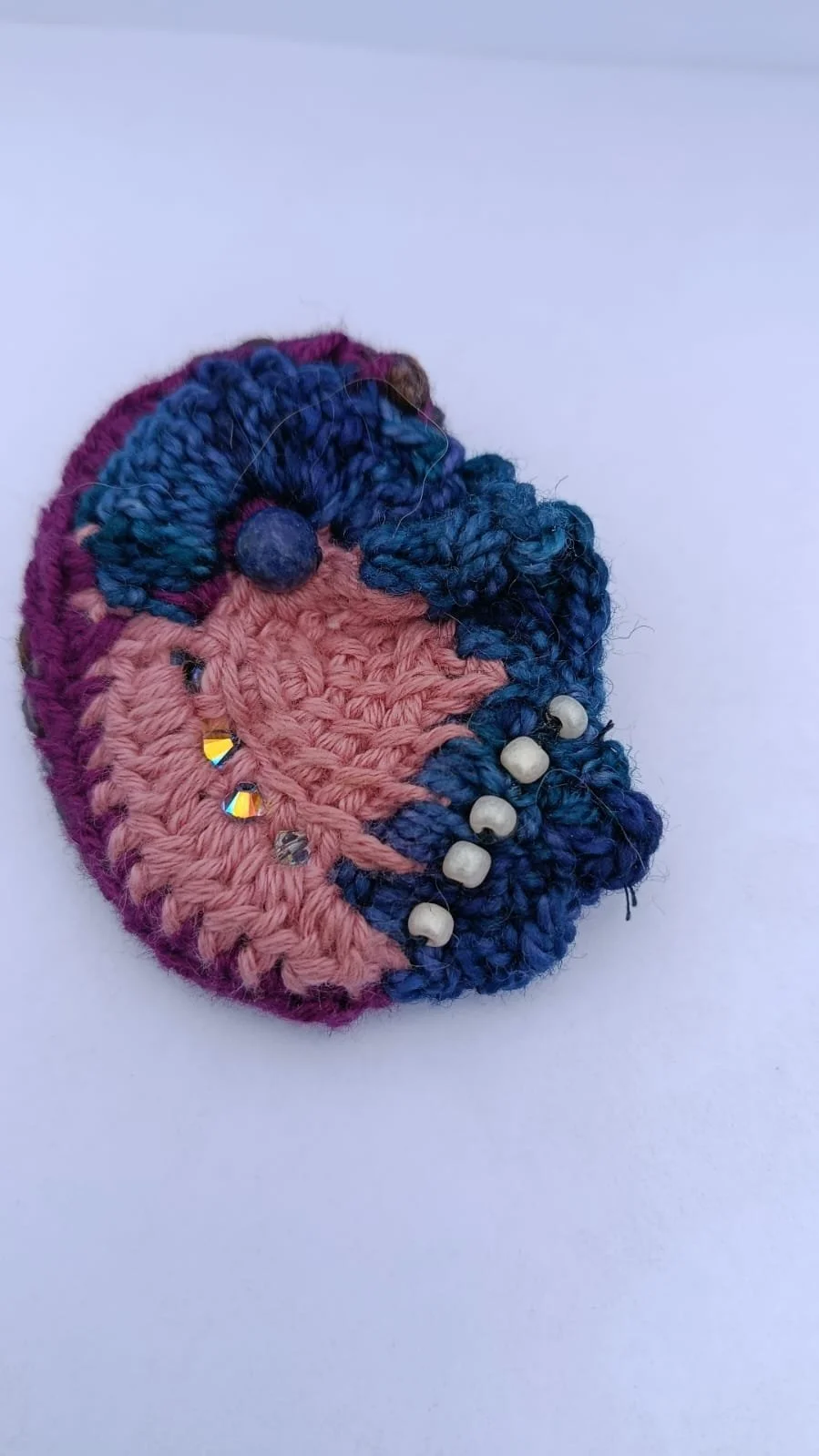 Unique Eco-Jewelry / A Free Form Shape in Purple, Pink, and Blue with Accessories #UME/PPB/21