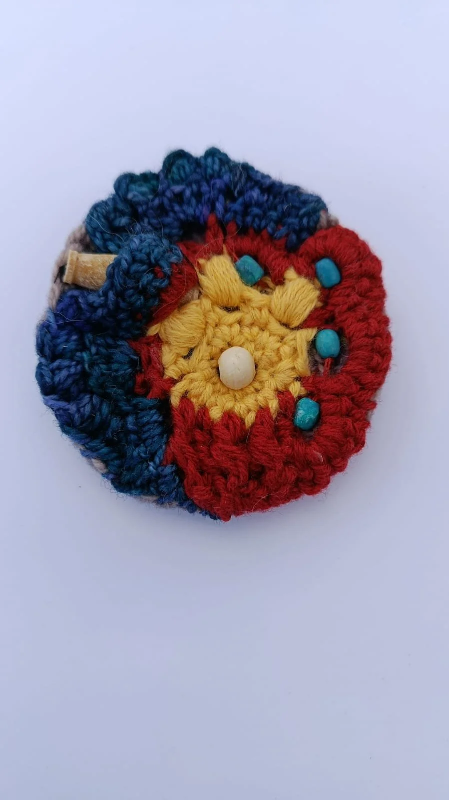 Unique Eco-Jewelry / A Circle in Red, Yellow and Blue with Accessories #UME/RYB/001