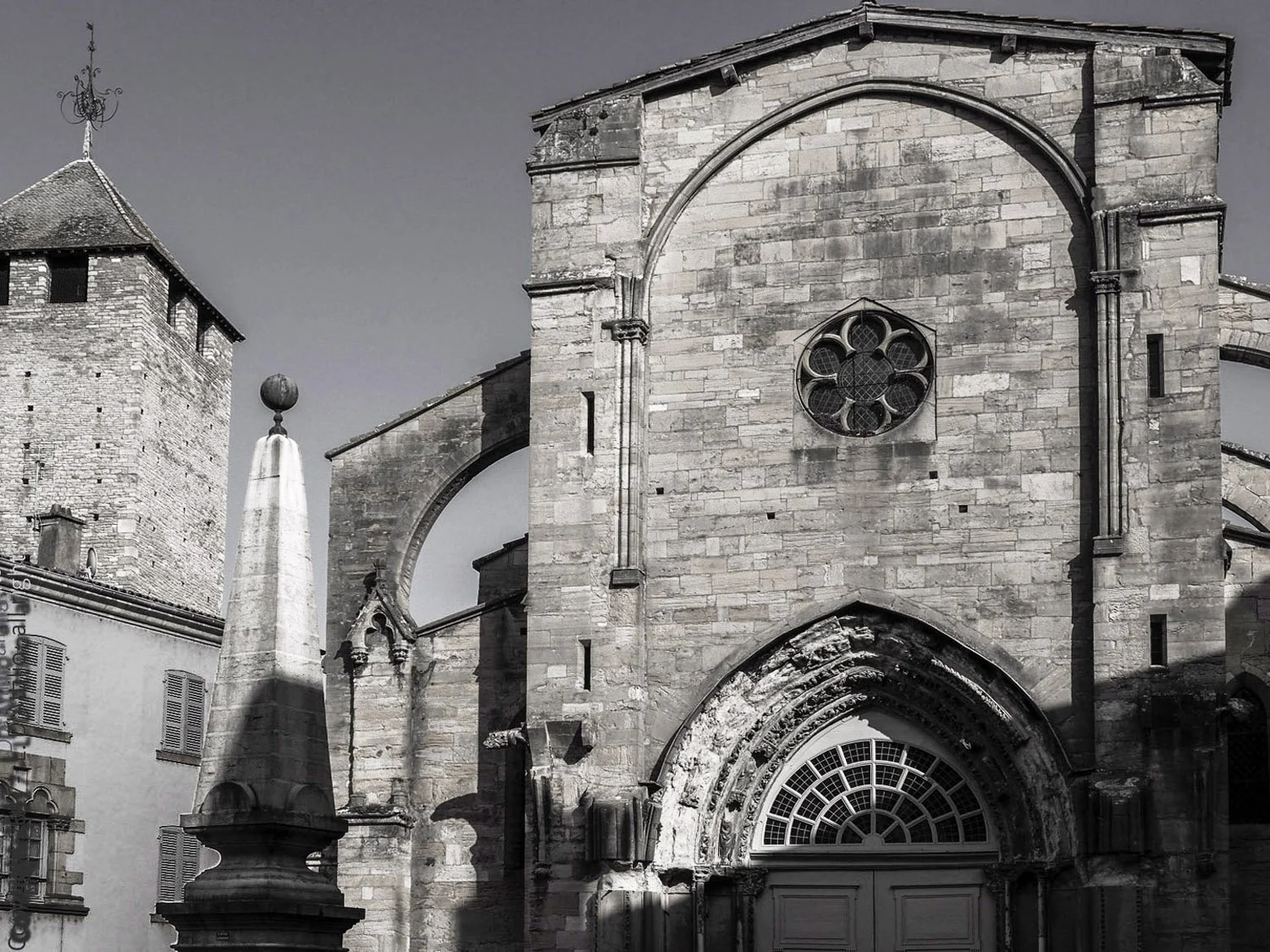 Burgundy France Duotone Photo