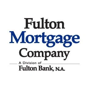 Fulton Mortgage Company logo with text in black and blue on a white background