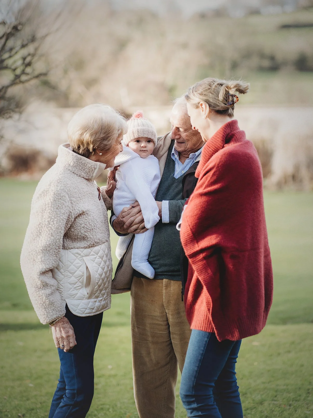 Image of family during a family photoshoot.